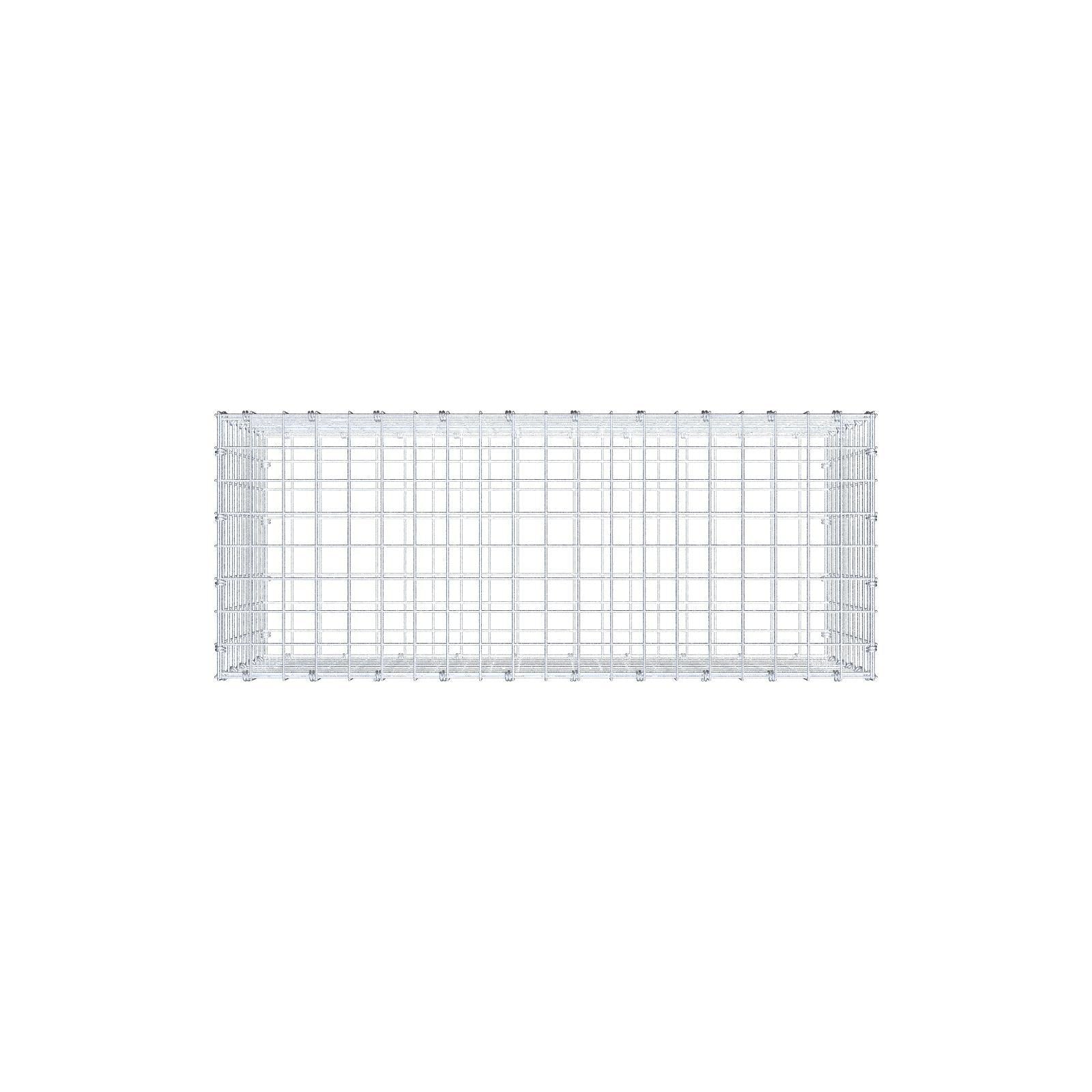 Gabion 100 cm x 50 cm x 40 cm (L x H x D), maskestørrelse 5 x 5 cm, spiralring