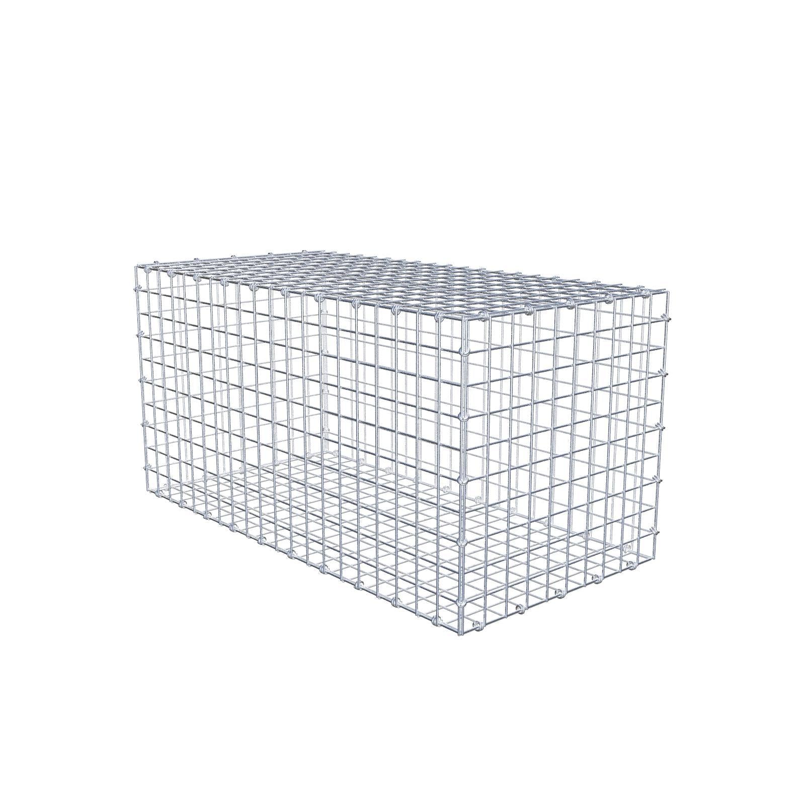 Gabbione 100 cm x 50 cm x 50 cm (L x H x P), maglia 5 x 5 cm, anello a spirale