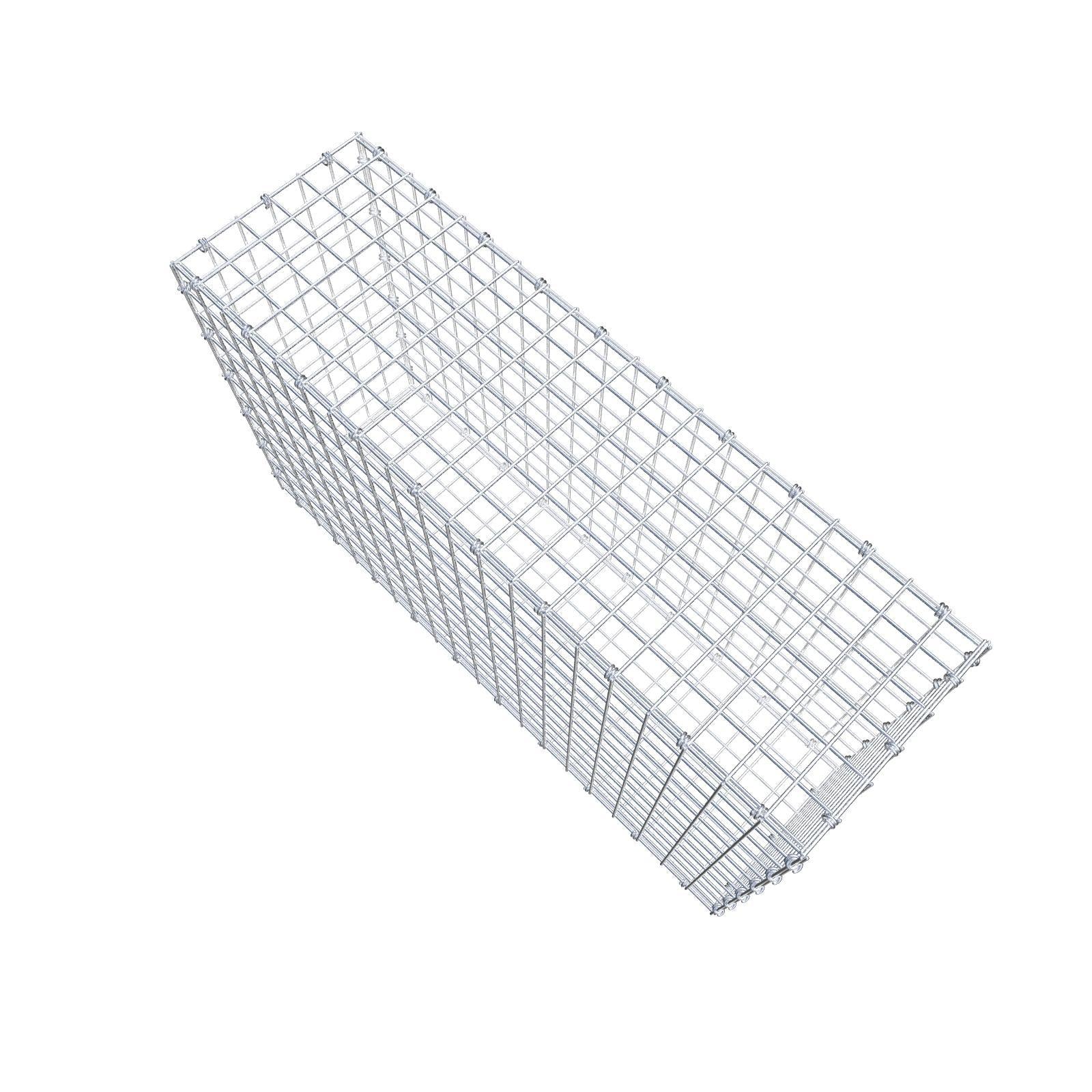 Gabbione 100 cm x 60 cm x 30 cm (L x H x P), maglia 5 x 5 cm, anello a spirale