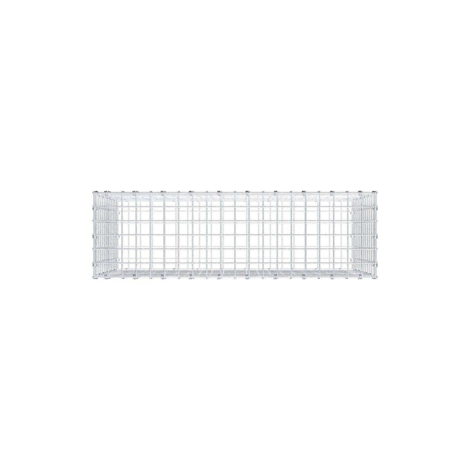 Gabbione 100 cm x 60 cm x 30 cm (L x H x P), maglia 5 x 5 cm, anello a spirale