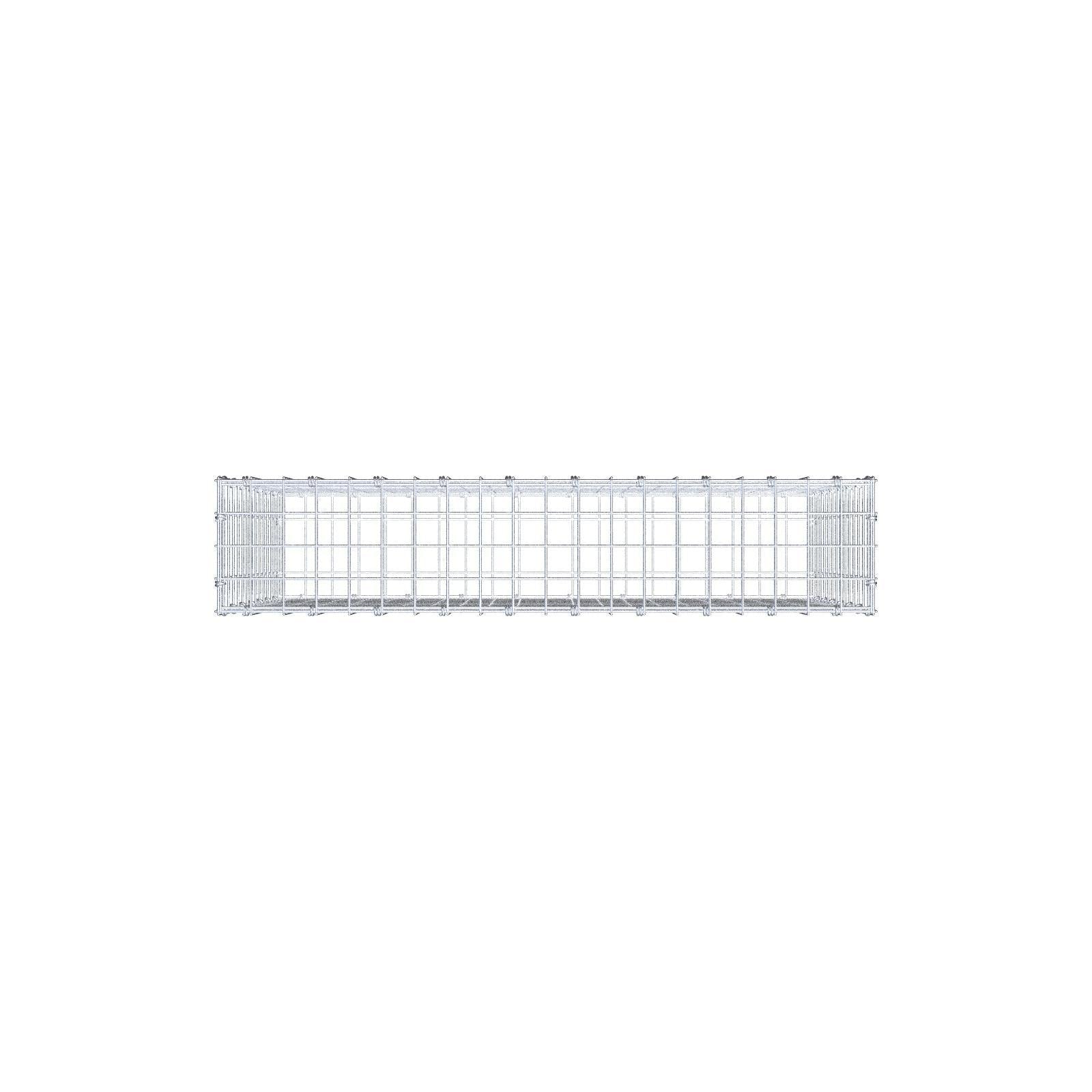 Gabion 100 cm x 70 cm x 20 cm (L x H x D), maskstorlek 5 x 5 cm, spiralring