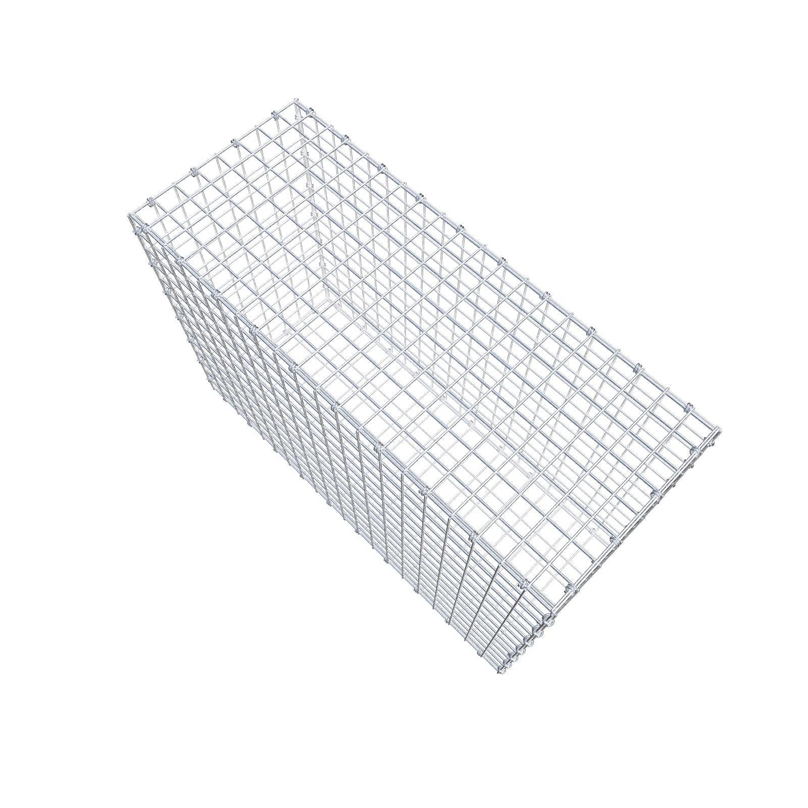 Schanskorf 100 cm x 70 cm x 40 cm (L x H x D), maaswijdte 5 x 5 cm, spiraalring