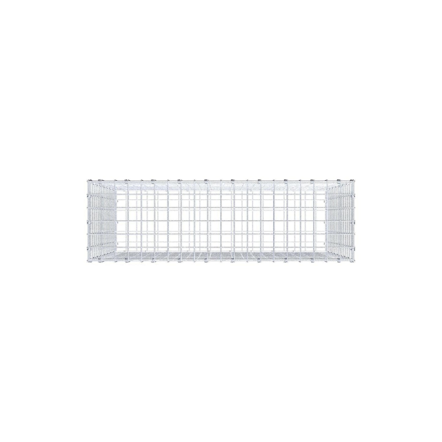 Gabion 100 cm x 80 cm x 30 cm (L x H x D), mesh size 5 x 5 cm, spiral ring