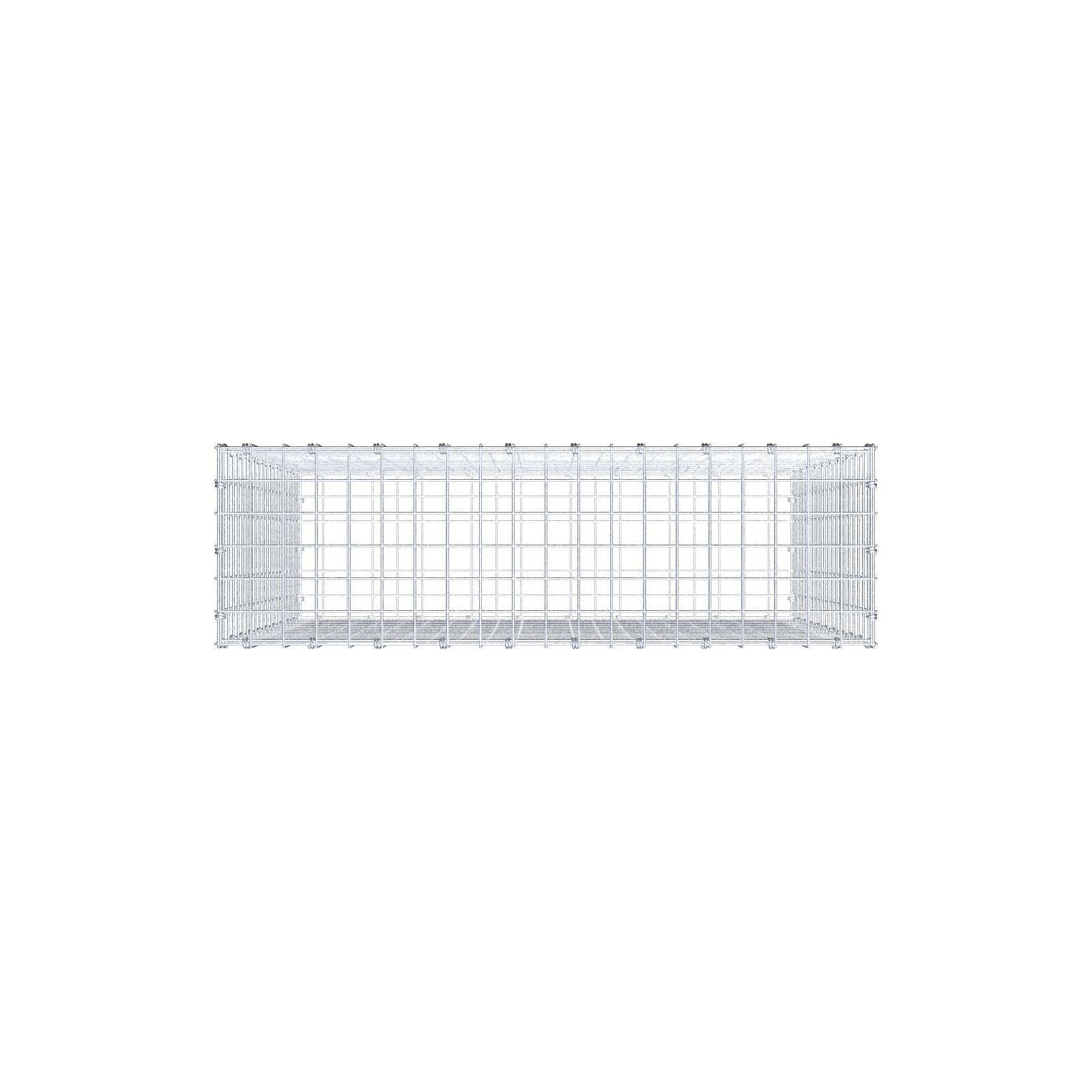 Gabbione 100 cm x 100 cm x 30 cm (L x H x P), maglia 5 x 5 cm, anello a spirale