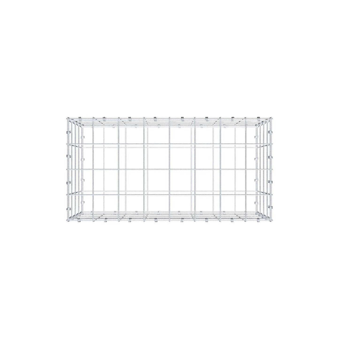 Gabbione 80 cm x 40 cm x 40 cm (L x H x P), maglia 10 x 10 cm, anello a spirale