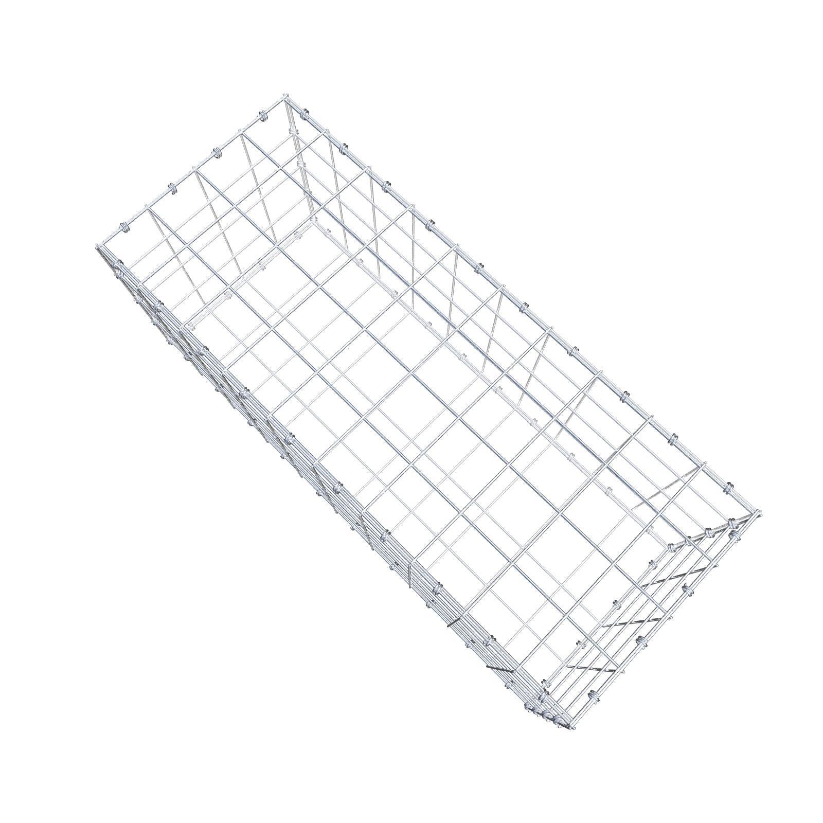 Gabbione 100 cm x 40 cm x 40 cm (L x H x P), maglia 10 x 10 cm, anello a spirale