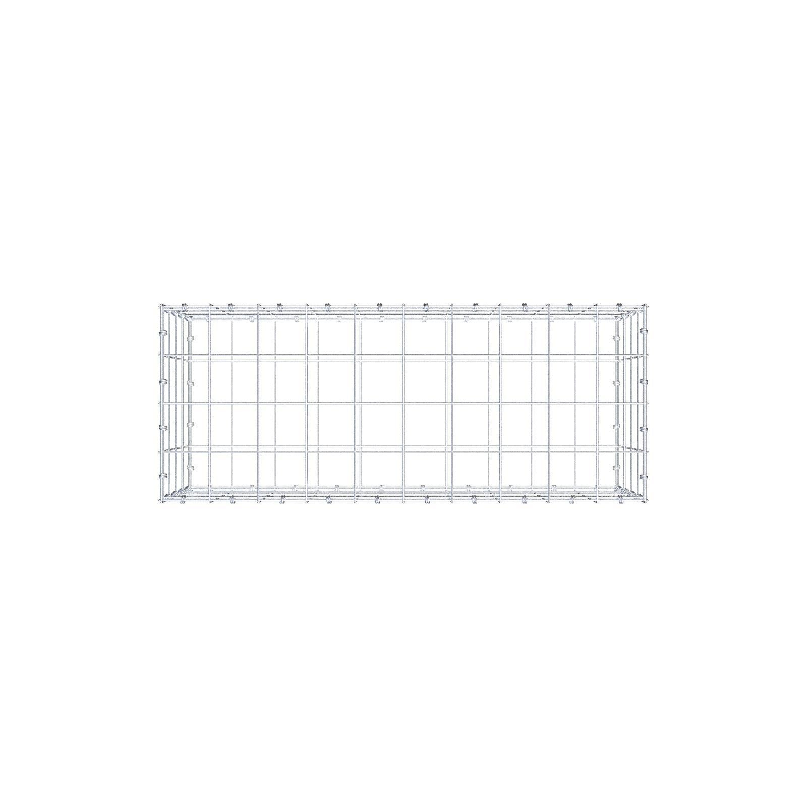 Gabbione 100 cm x 40 cm x 40 cm (L x H x P), maglia 10 x 10 cm, anello a spirale