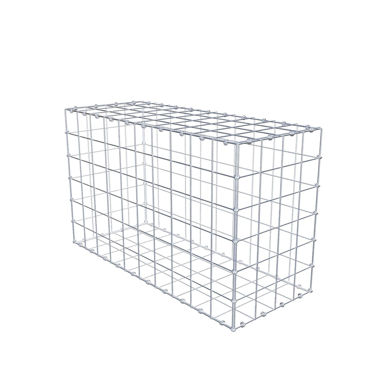 Gabione 100 cm x 60 cm x 40 cm (L x H x T), Maschenweite 10 x 10 cm, Spiralring