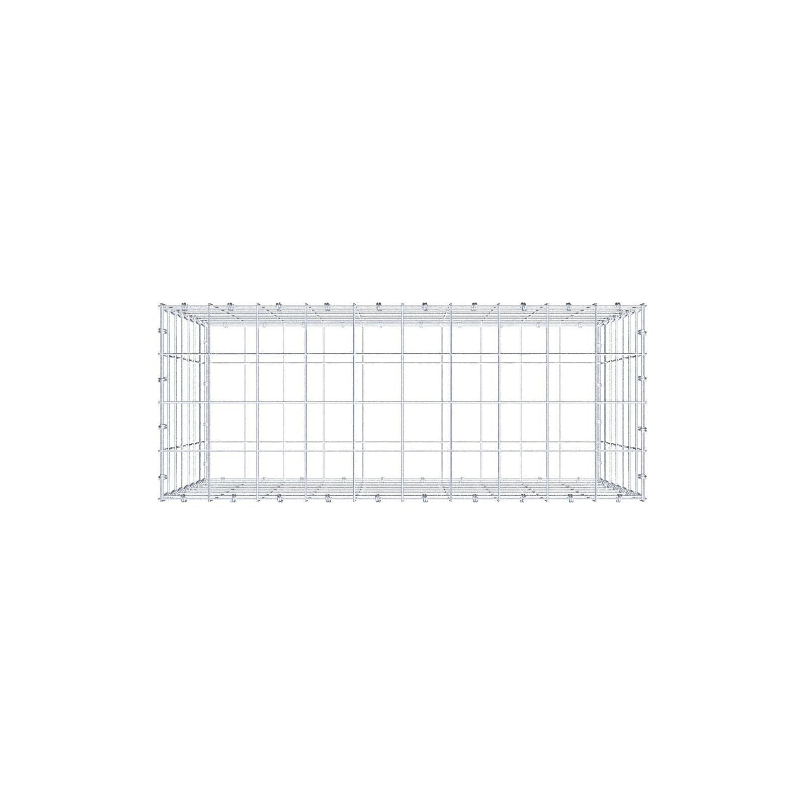 Schanskorf 100 cm x 70 cm x 40 cm (L x H x D), maaswijdte 10 x 10 cm, spiraalring