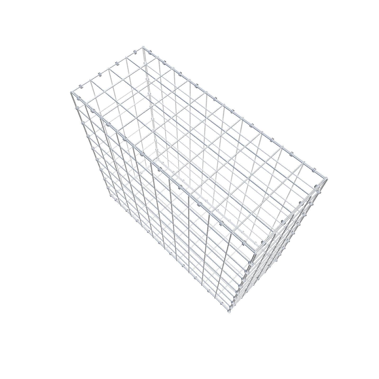 Gabbione 100 cm x 90 cm x 40 cm (L x H x P), maglia 10 x 10 cm, anello a spirale