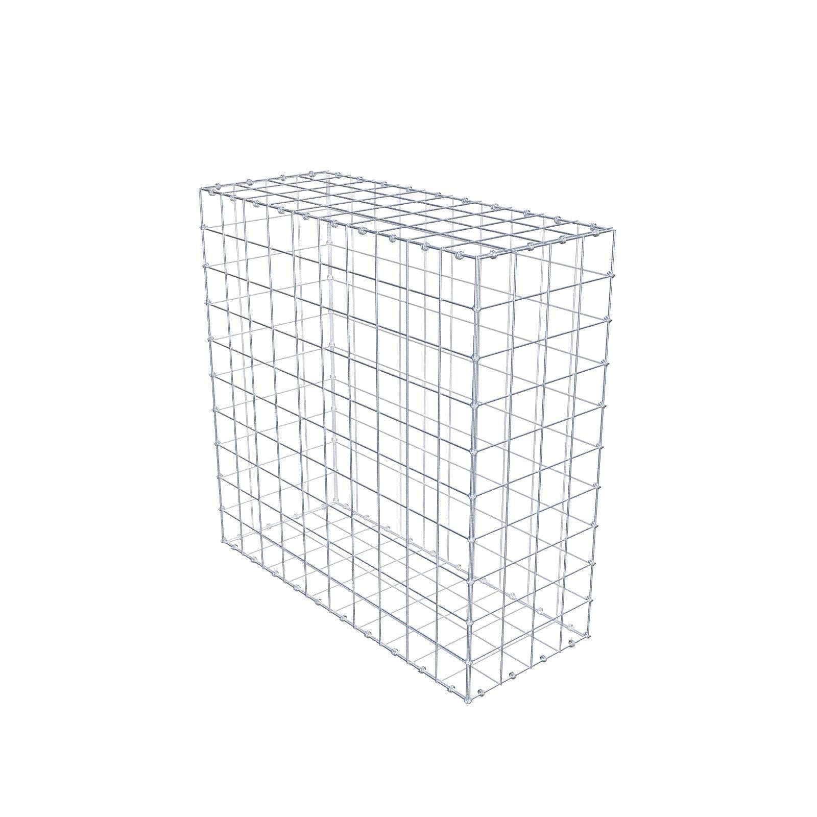 Schanskorf 100 cm x 100 cm x 40 cm (L x H x D), maaswijdte 10 x 10 cm, spiraalring