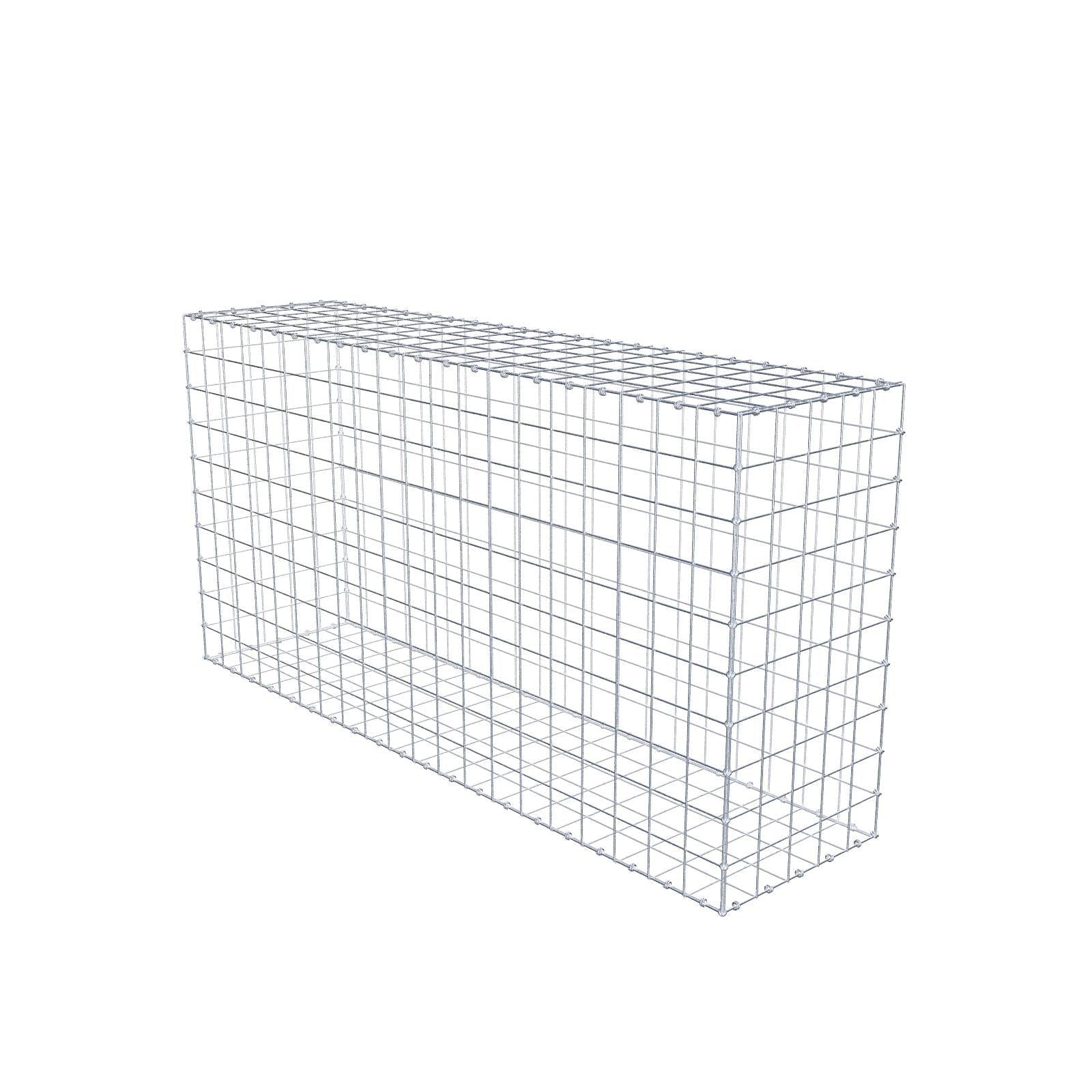 Gabion 200 cm x 100 cm x 50 cm (L x H x D), mesh size 10 x 10 cm, spiral ring
