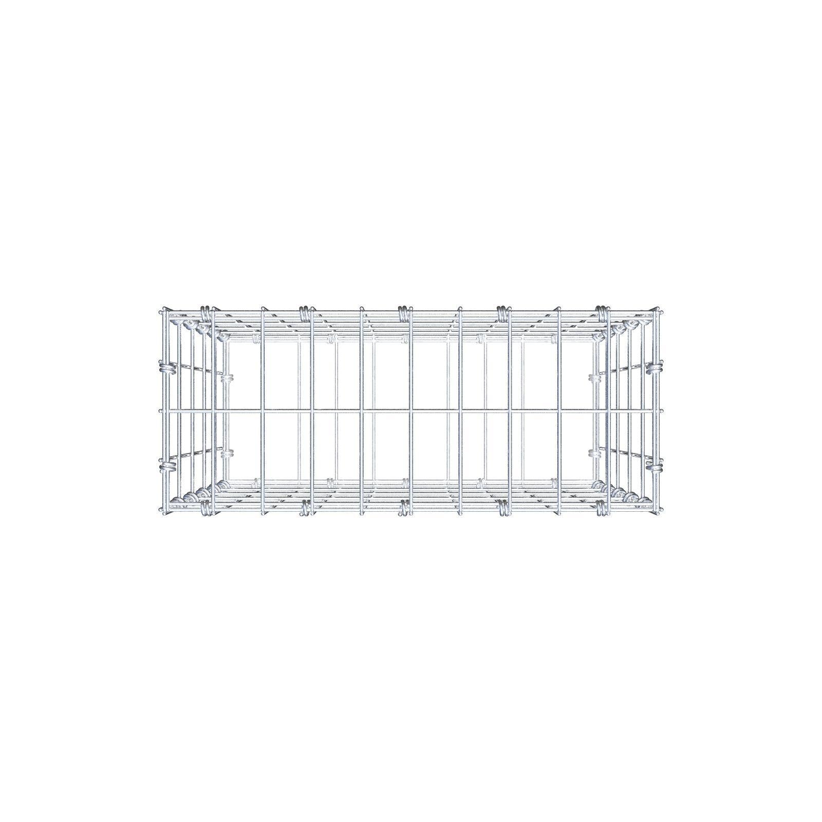 Gabion 50 cm x 50 cm x 20 cm (L x H x D), mesh size 5 x 10 cm, spiral ring