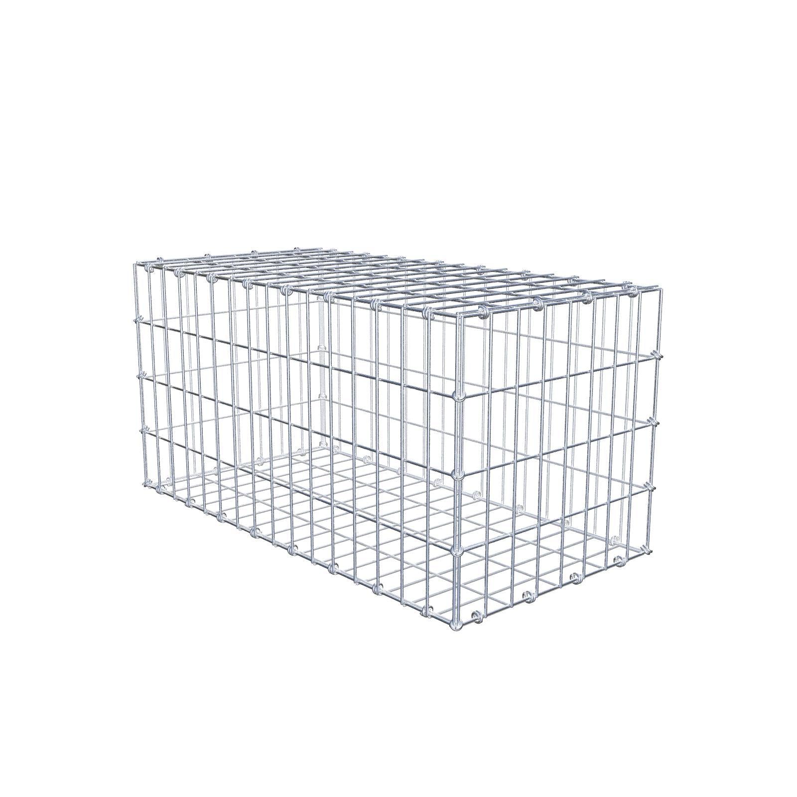 Gabião 80 cm x 40 cm x 40 cm (C x A x P), malhagem 5 x 10 cm, anel espiral