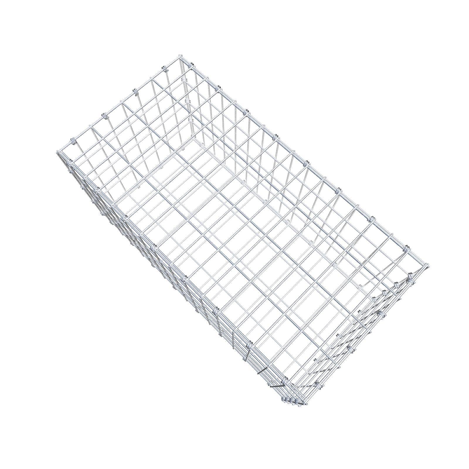 Gabião 80 cm x 40 cm x 40 cm (C x A x P), malhagem 5 x 10 cm, anel espiral