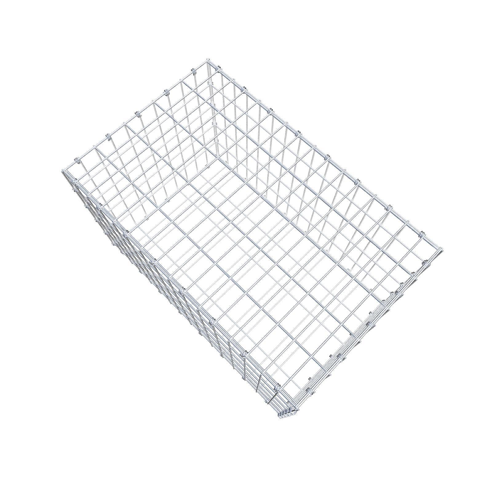 Gabione 80 cm x 50 cm x 50 cm (L x H x T), Maschenweite 5 x 10 cm, Spiralring