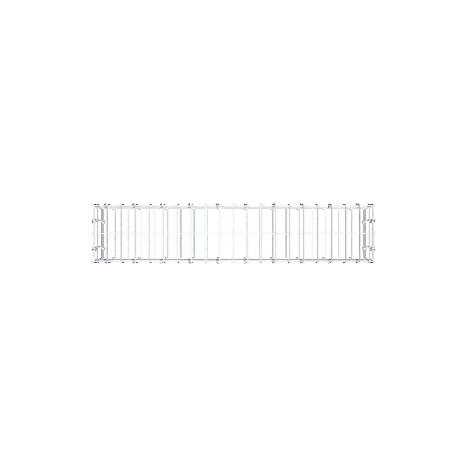 Schanskorf 100 cm x 20 cm x 20 cm (L x H x D), maaswijdte 5 x 10 cm, spiraalring