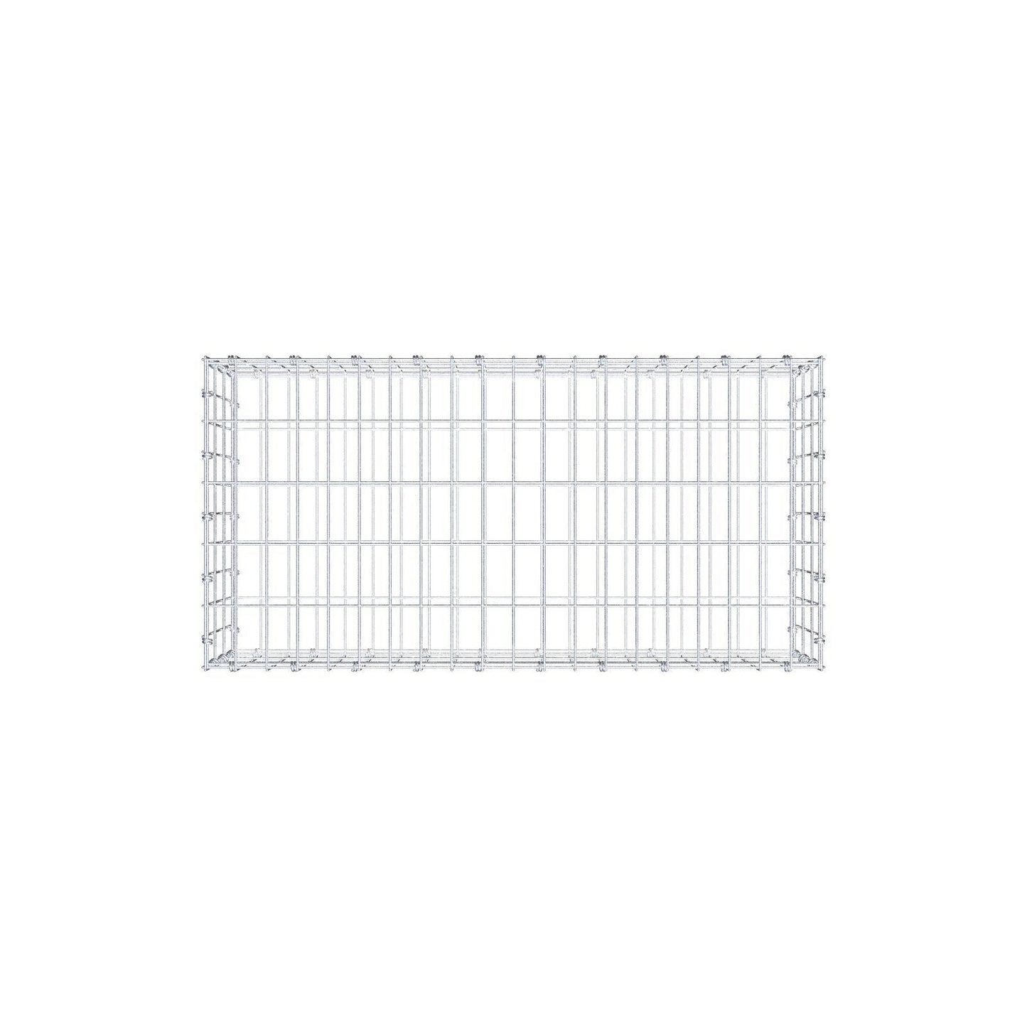 Gabion 100 cm x 30 cm x 50 cm (L x H x P), mailles 5 x 10 cm, anneau en spirale