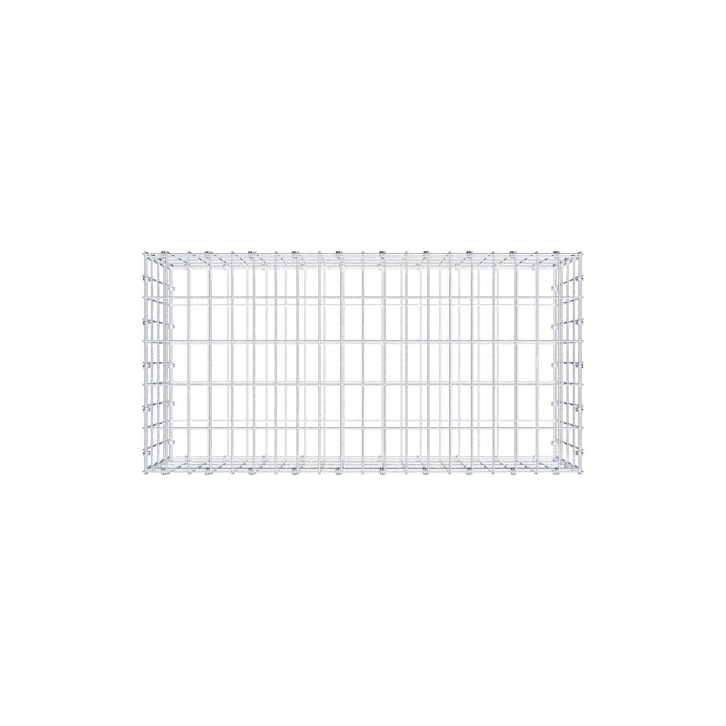 Gabion 100 cm x 40 cm x 50 cm (L x H x D), mesh size 5 x 10 cm, spiral ring