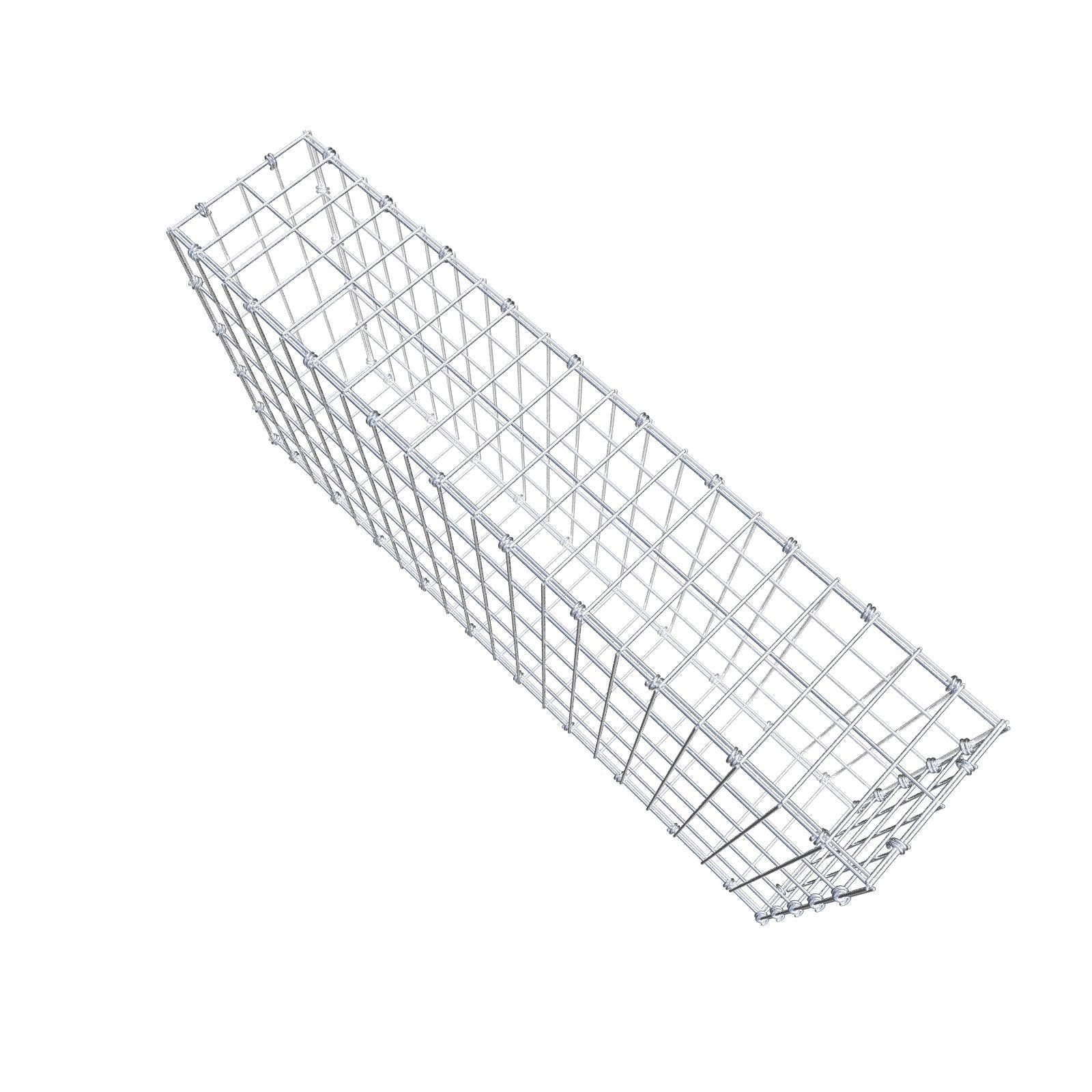 Schanskorf 100 cm x 50 cm x 20 cm (L x H x D), maaswijdte 5 x 10 cm, spiraalring