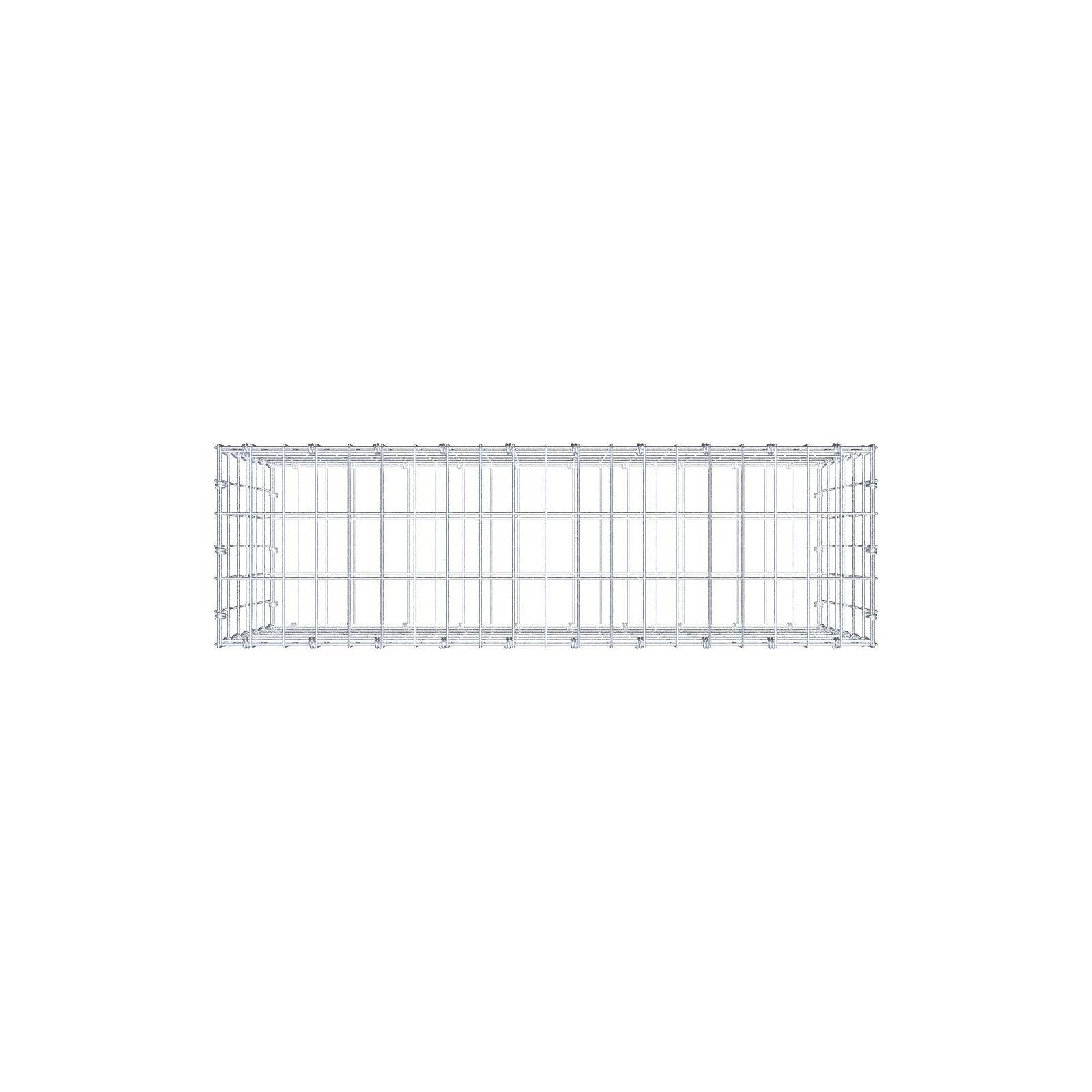 Gabione 100 cm x 60 cm x 30 cm (L x H x T), Maschenweite 5 x 10 cm, Spiralring