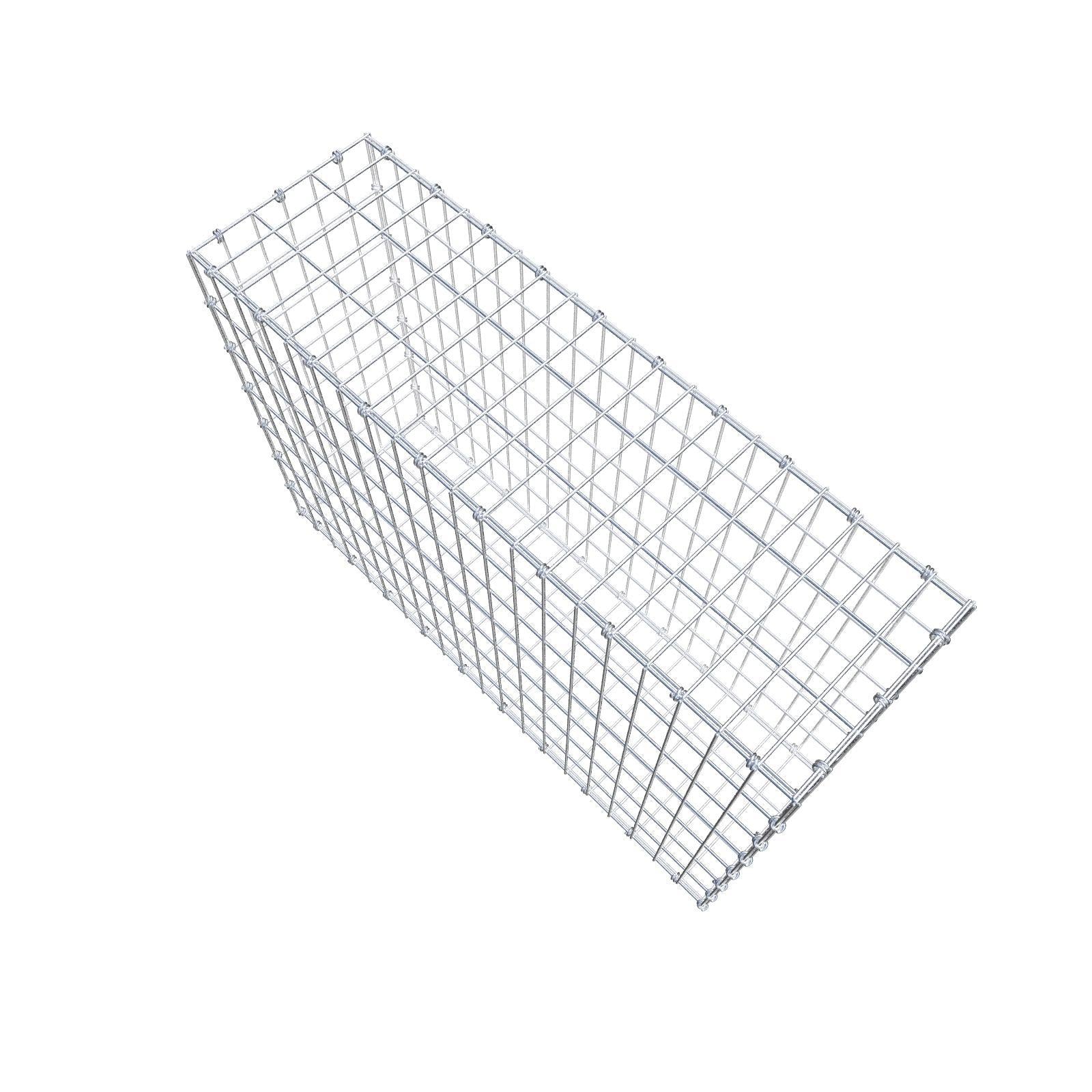 Gabion 100 cm x 70 cm x 30 cm (L x H x D), maskstorlek 5 x 10 cm, spiralring