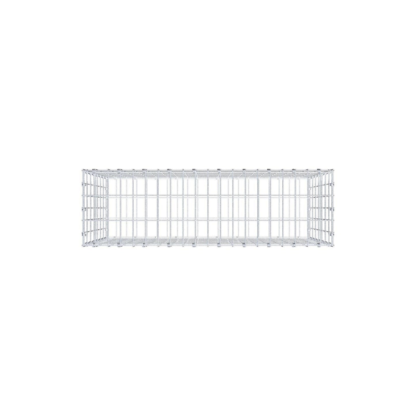 Schanskorf 100 cm x 70 cm x 30 cm (L x H x D), maaswijdte 5 x 10 cm, spiraalring