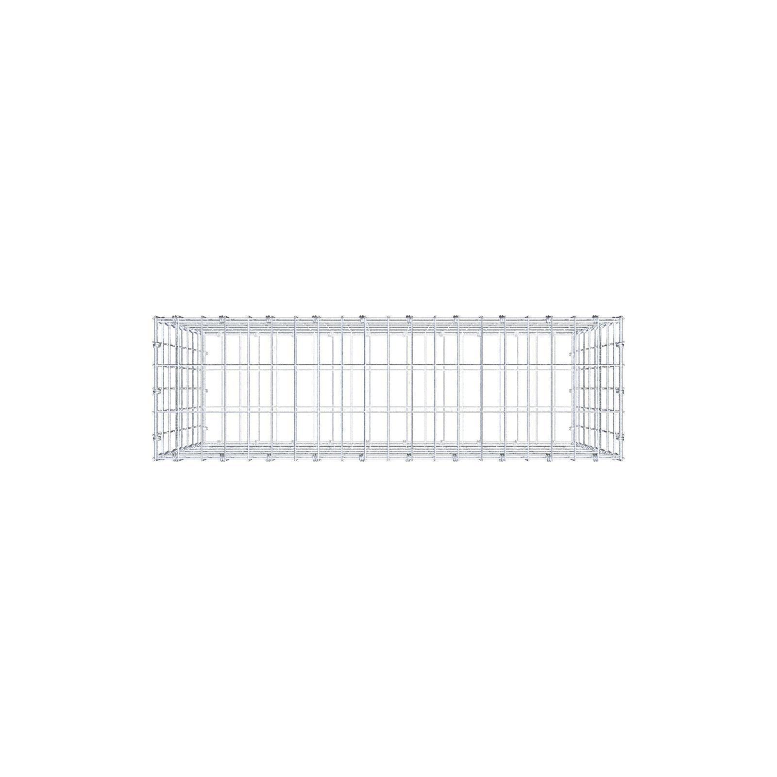 Gabion 100 cm x 80 cm x 30 cm (L x H x D), maskstorlek 5 x 10 cm, spiralring