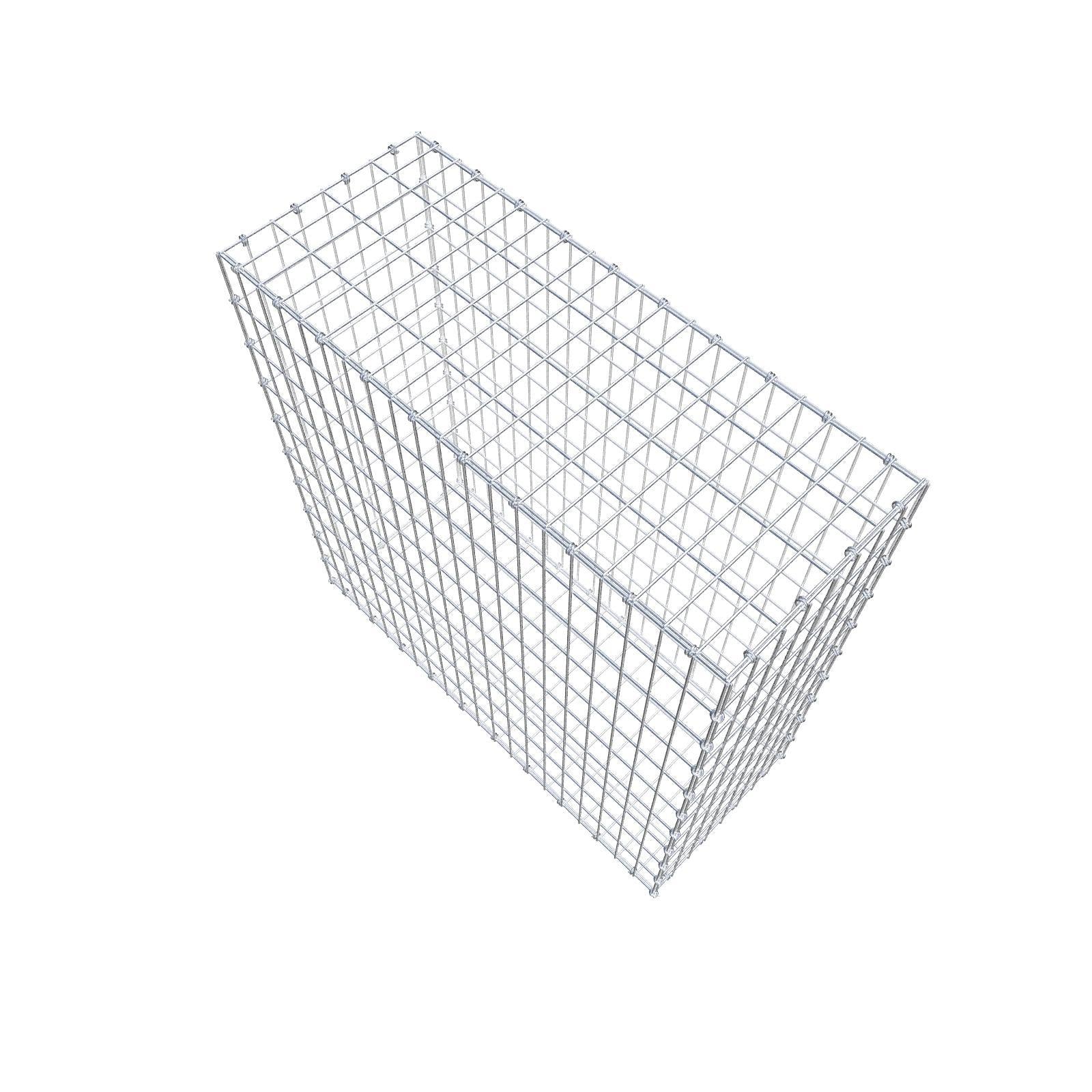 Gabion 100 cm x 100 cm x 40 cm (L x H x D), mesh size 5 x 10 cm, spiral ring