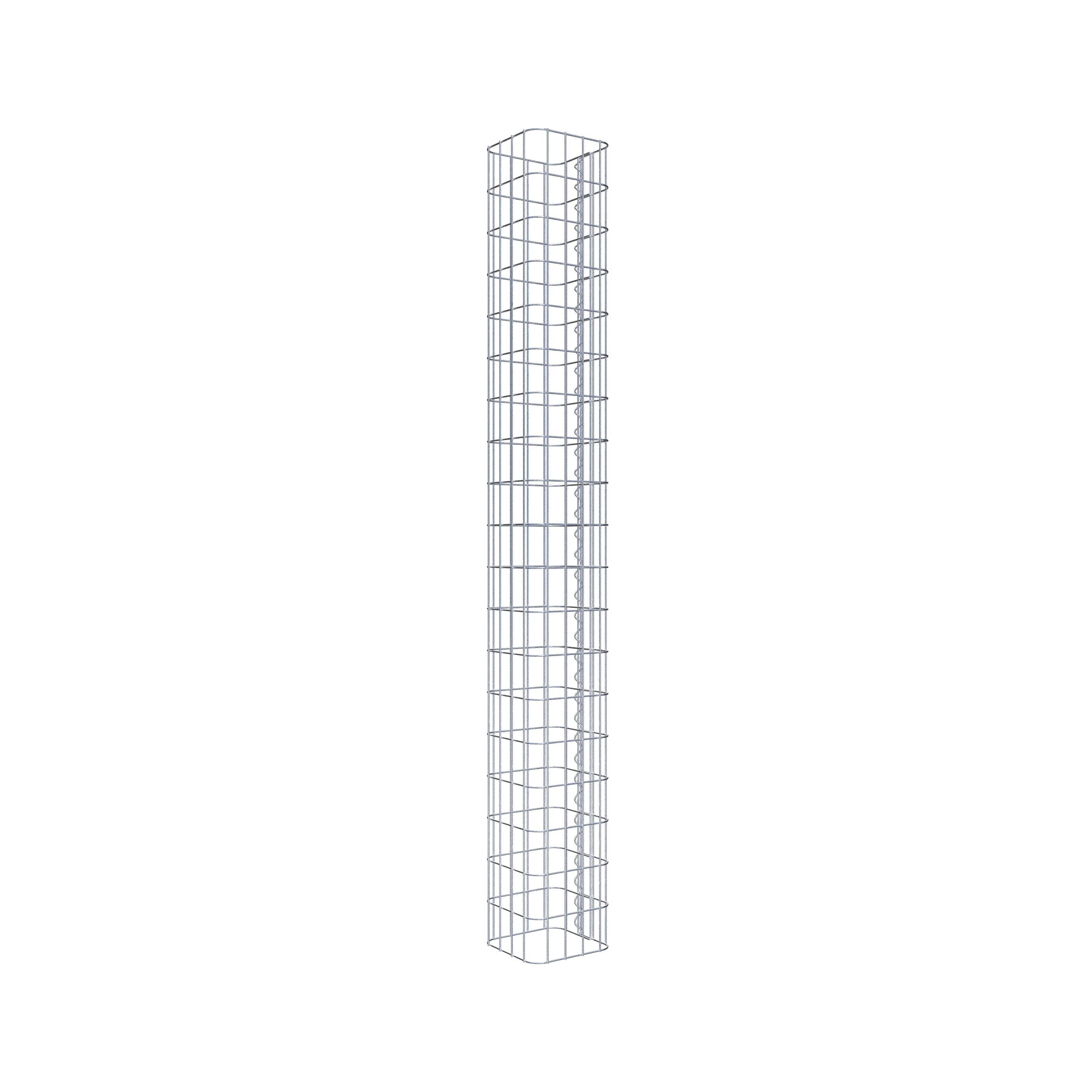 Colonne de gabion 22 x 22 cm, MW 5 x 10 cm carré