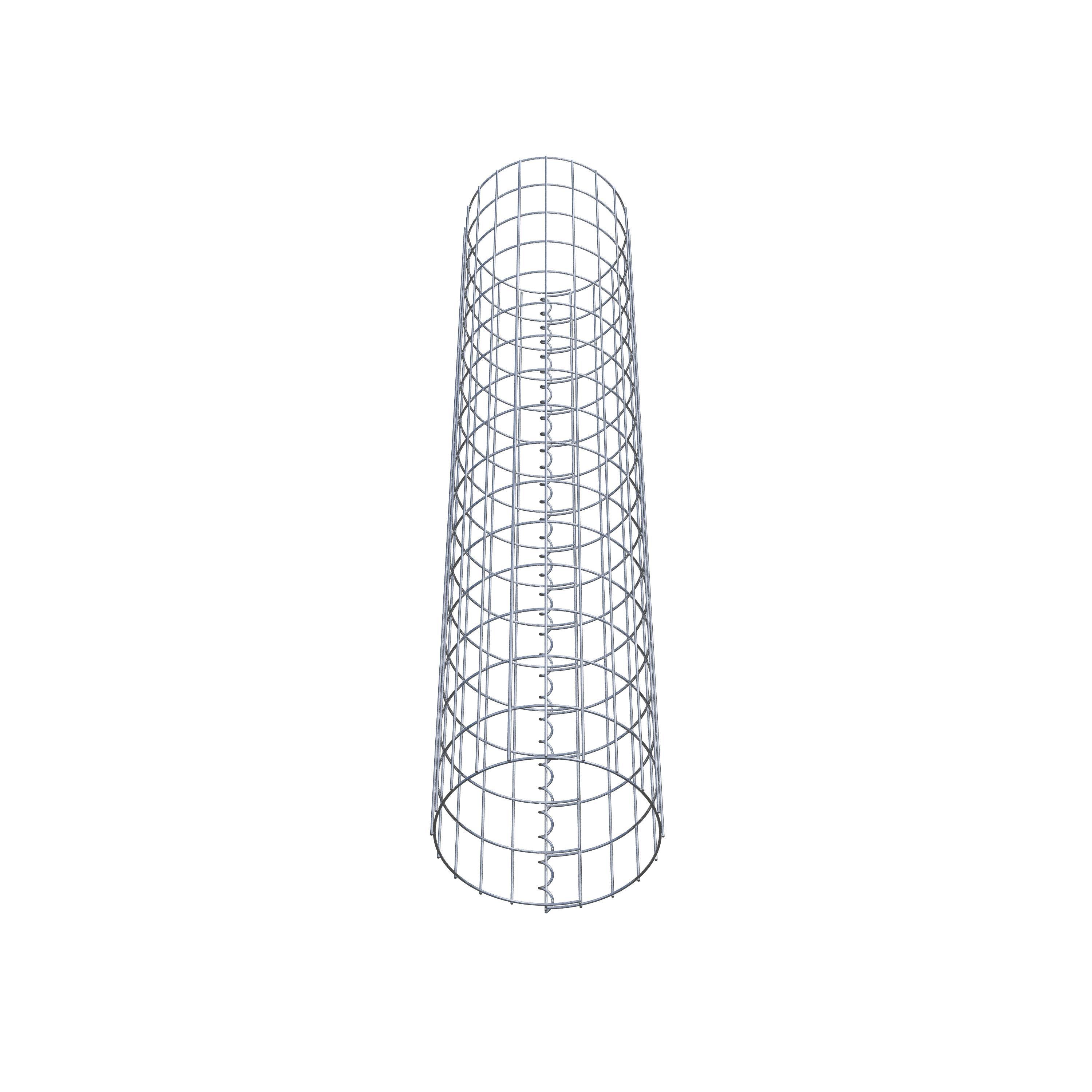 Colonne de gabion ronde 32 cm de diamètre, 160 cm de hauteur, maille 5 cm x 10 cm
