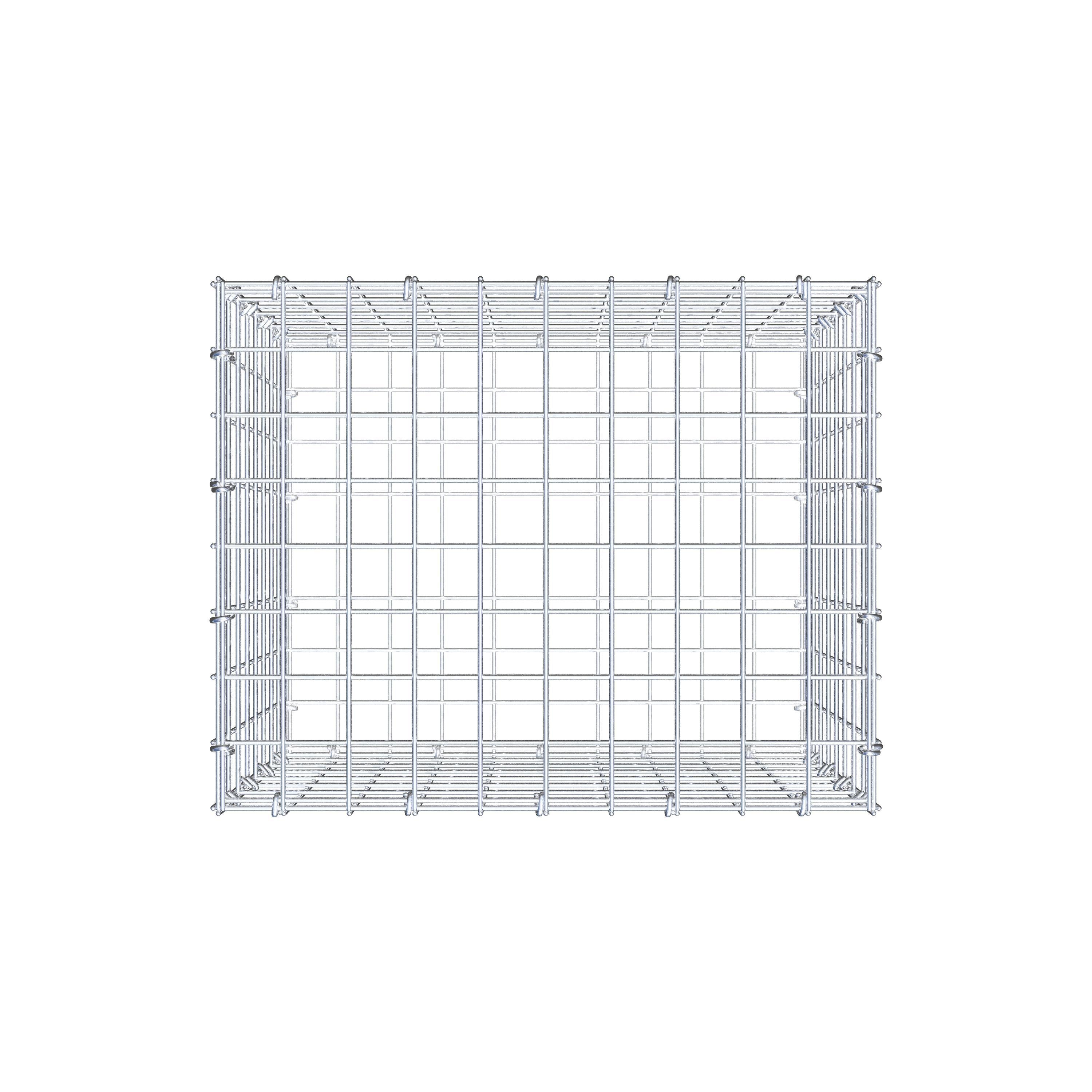 Gabione 50 cm x 40 cm x 40 cm (L x H x T), Maschenweite 5 cm x 5 cm, C-Ring