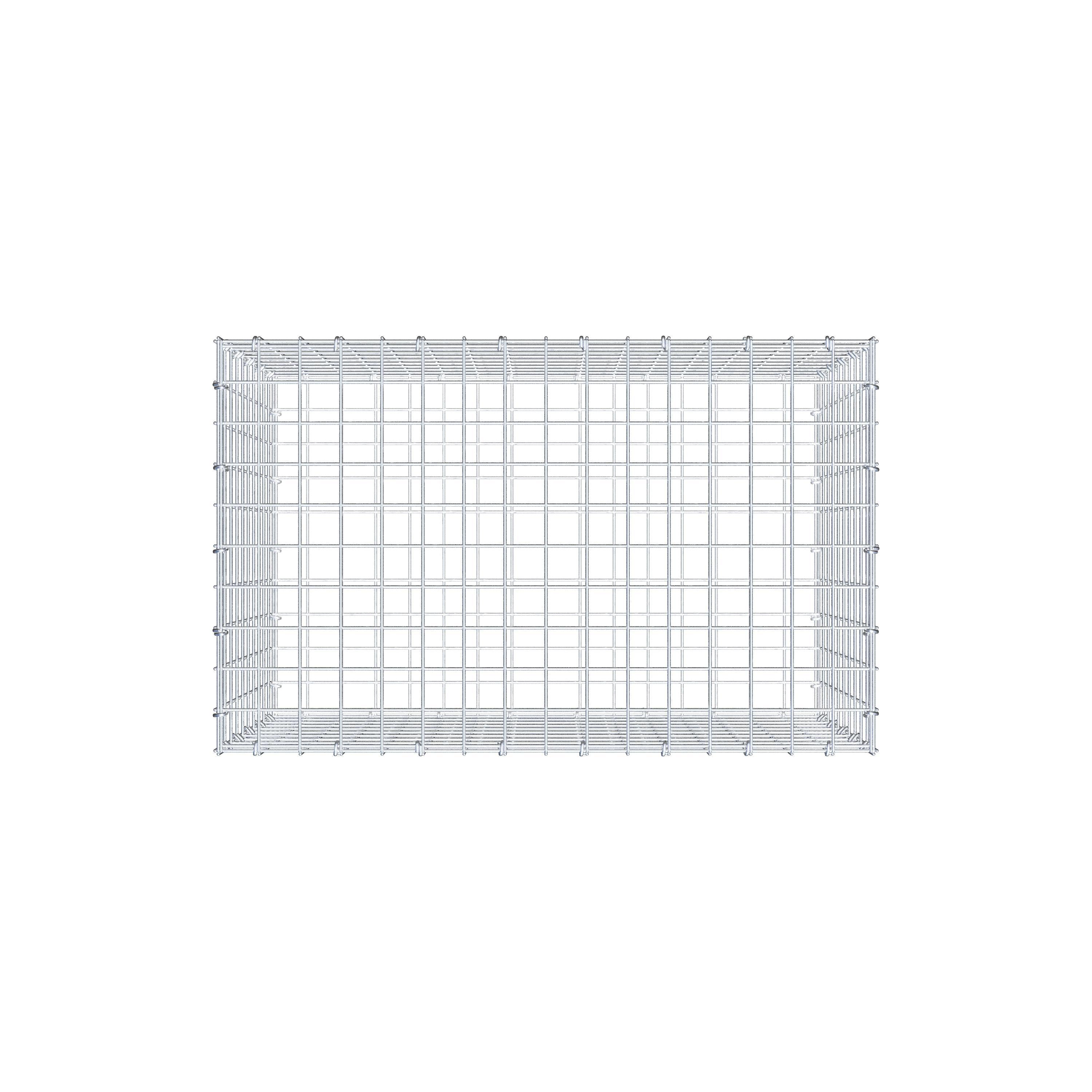 Gabbione 80 cm x 50 cm x 50 cm (L x H x P), maglia 5 cm x 5 cm, anello a C