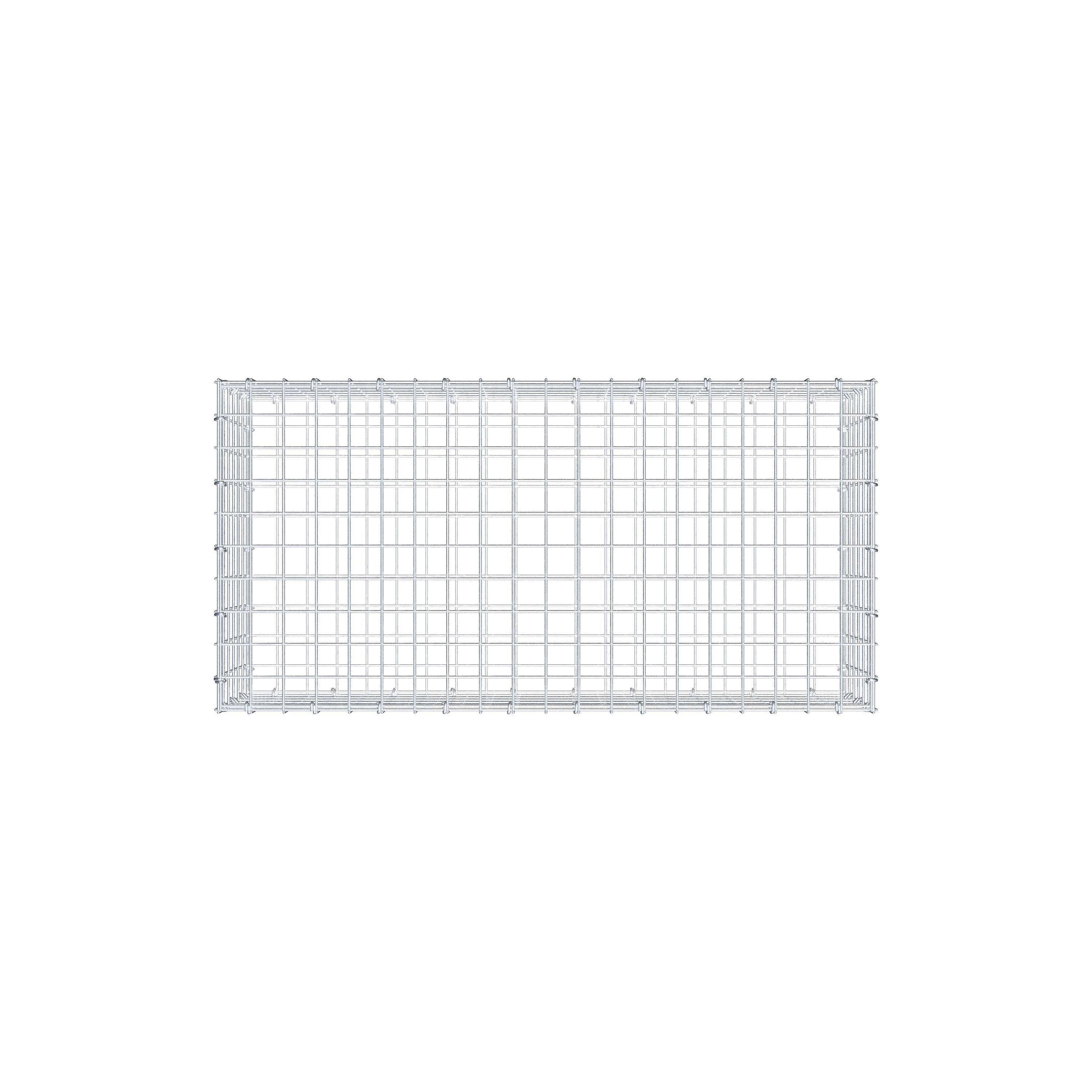 Gabion 100 cm x 30 cm x 50 cm (L x H x D), mesh size 5 cm x 5 cm, C-ring