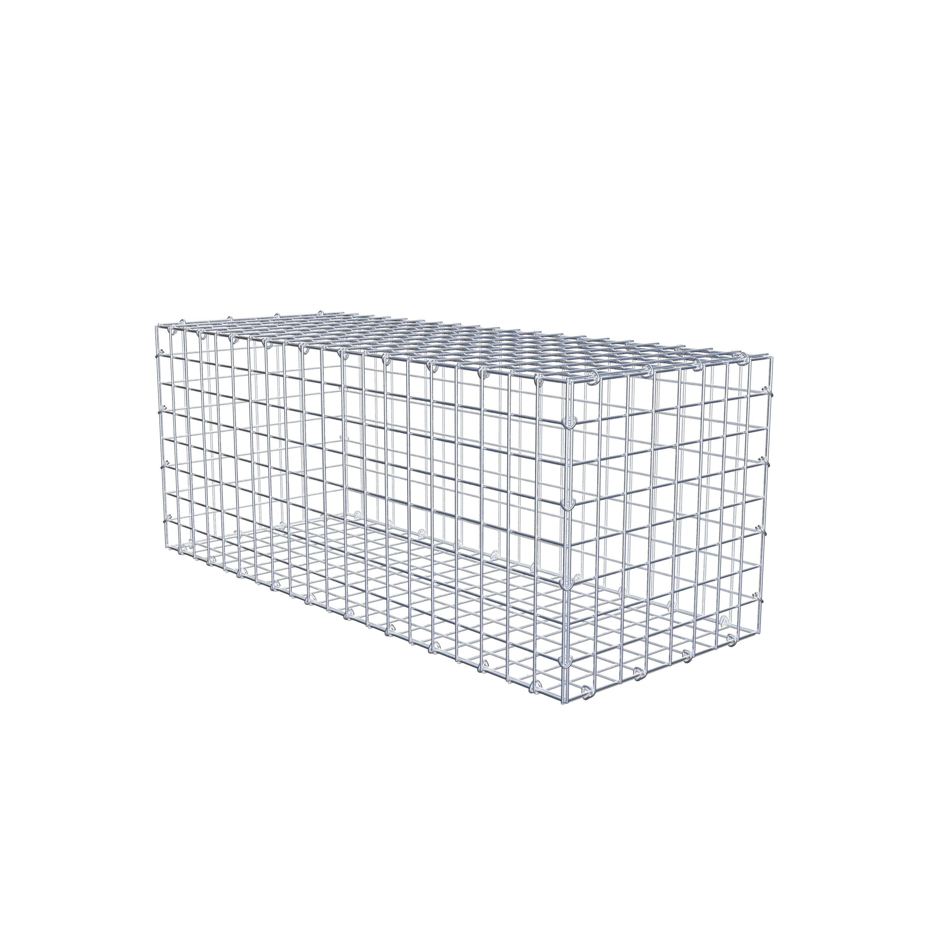Gabion 100 cm x 40 cm x 40 cm (L x H x P), mailles 5 cm x 5 cm, anneau en C
