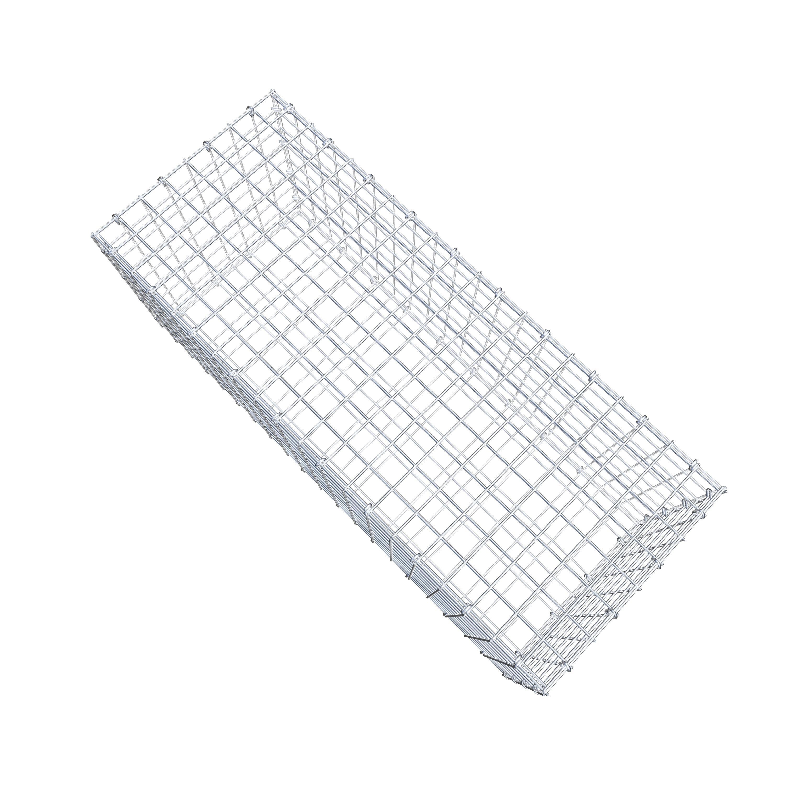 Gabion 100 cm x 40 cm x 40 cm (L x H x P), mailles 5 cm x 5 cm, anneau en C