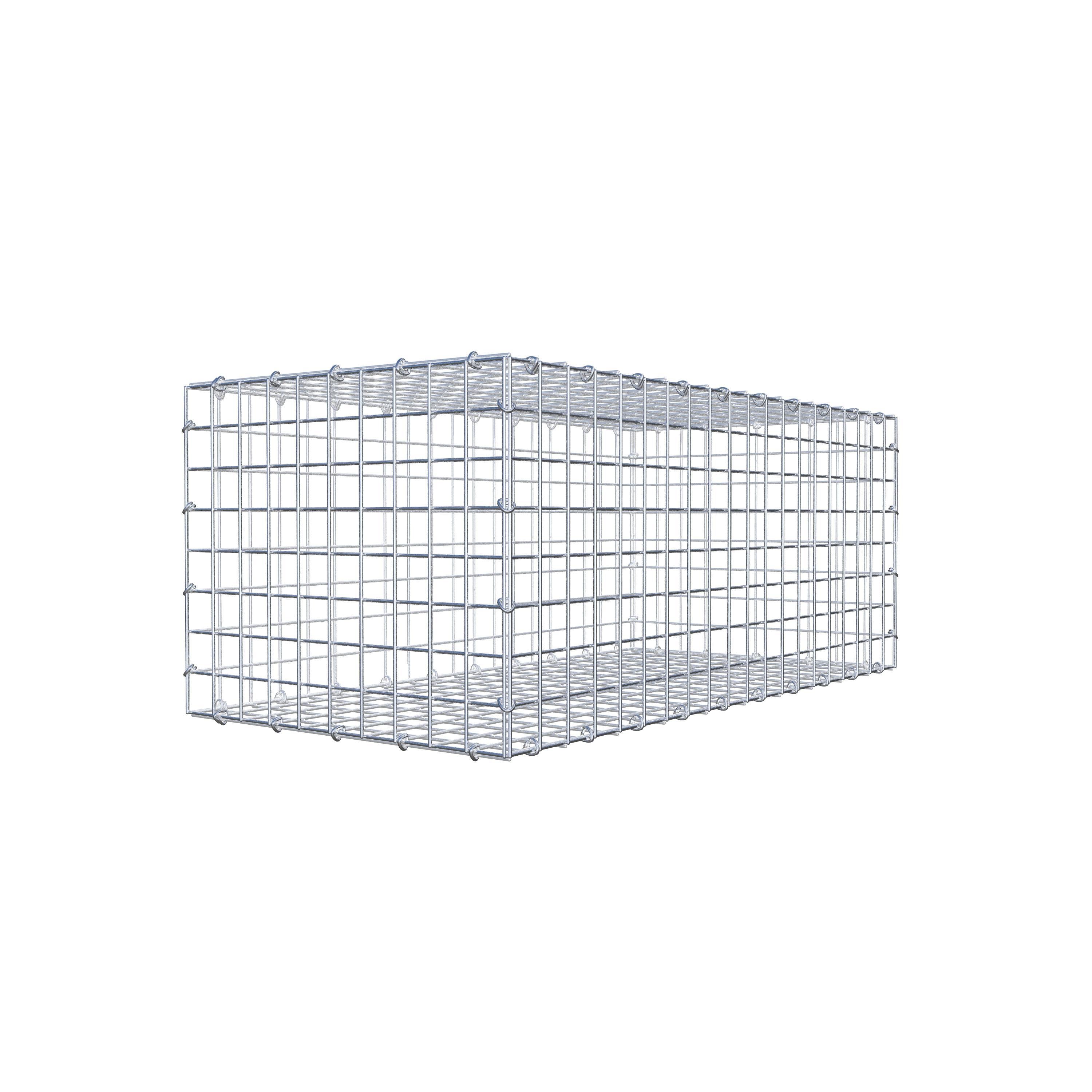 Gabion 100 cm x 40 cm x 50 cm (L x H x P), mailles 5 cm x 5 cm, anneau en C