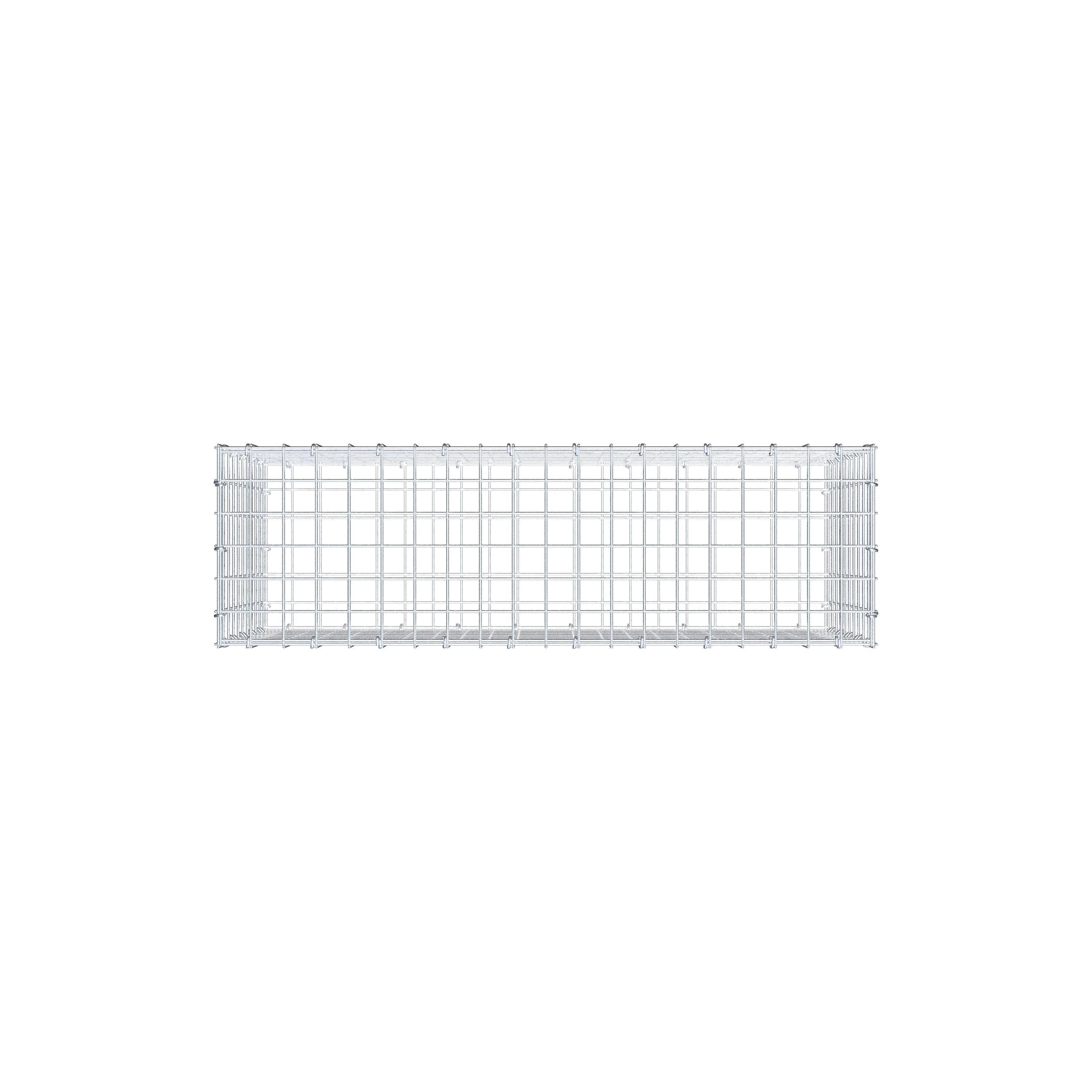 Gabion 100 cm x 50 cm x 30 cm (L x H x D), mesh size 5 cm x 5 cm, C-ring