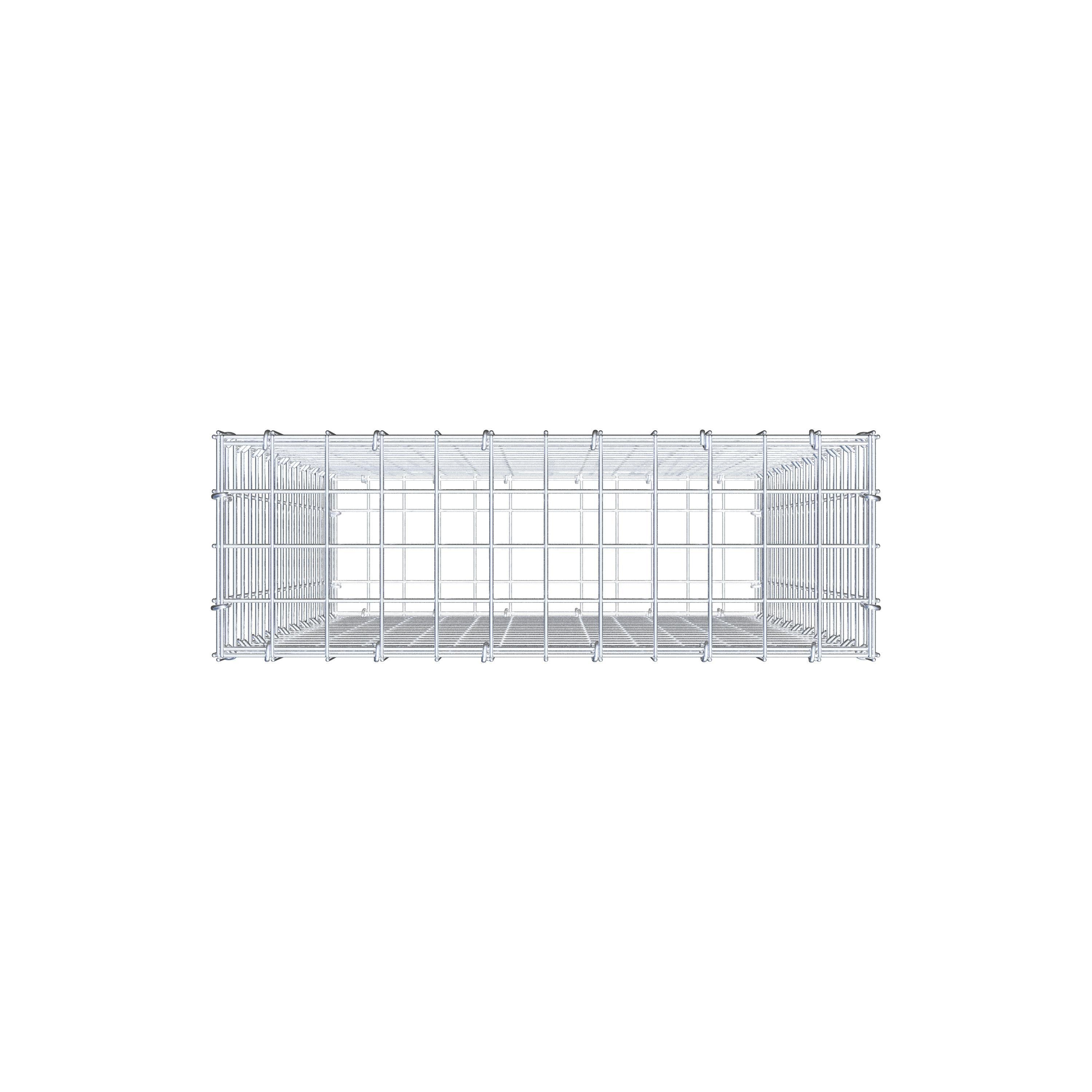 Gabião 100 cm x 60 cm x 20 cm (C x A x P), malhagem 5 cm x 5 cm, anel C