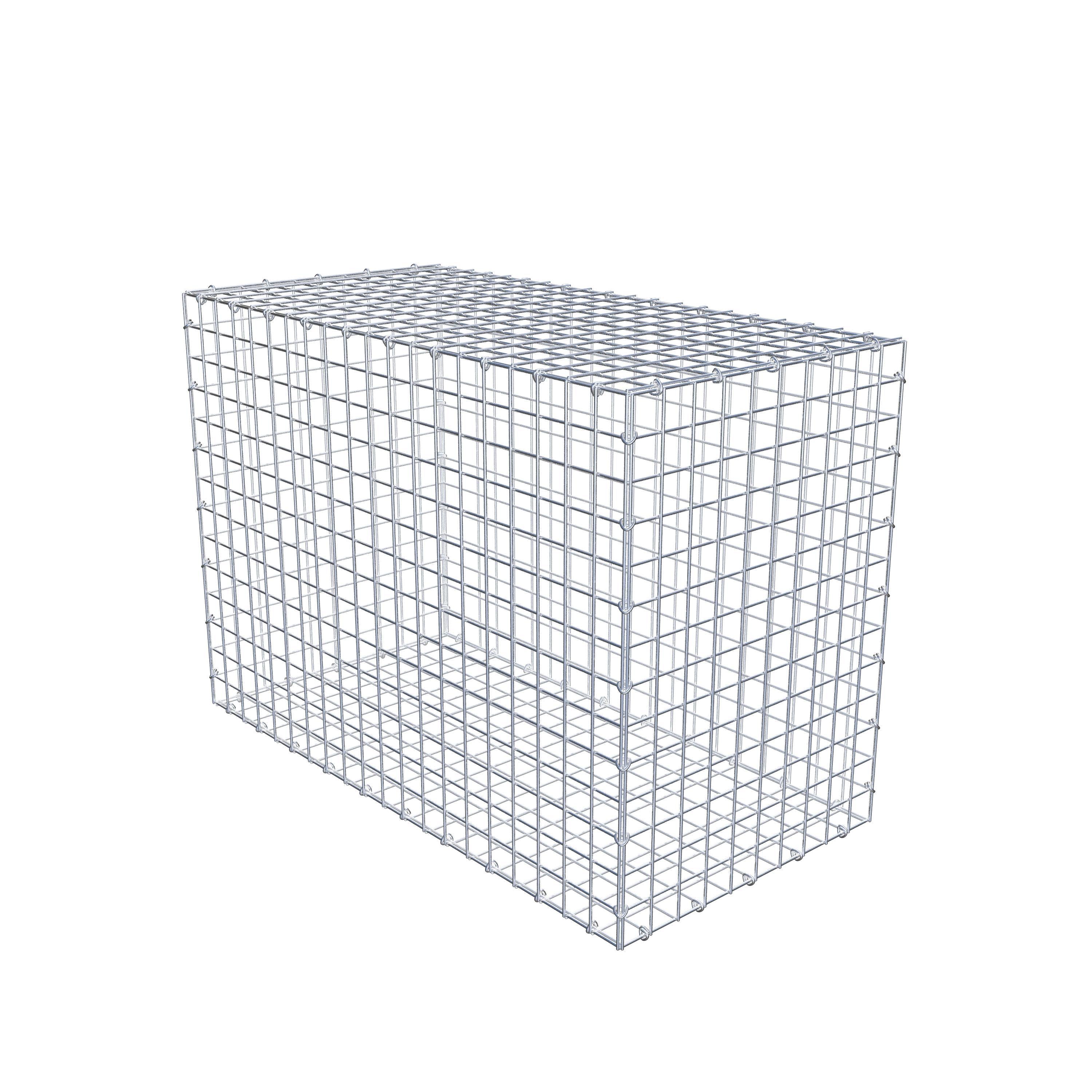 Gabião 100 cm x 70 cm x 50 cm (C x A x P), malhagem 5 cm x 5 cm, anel C
