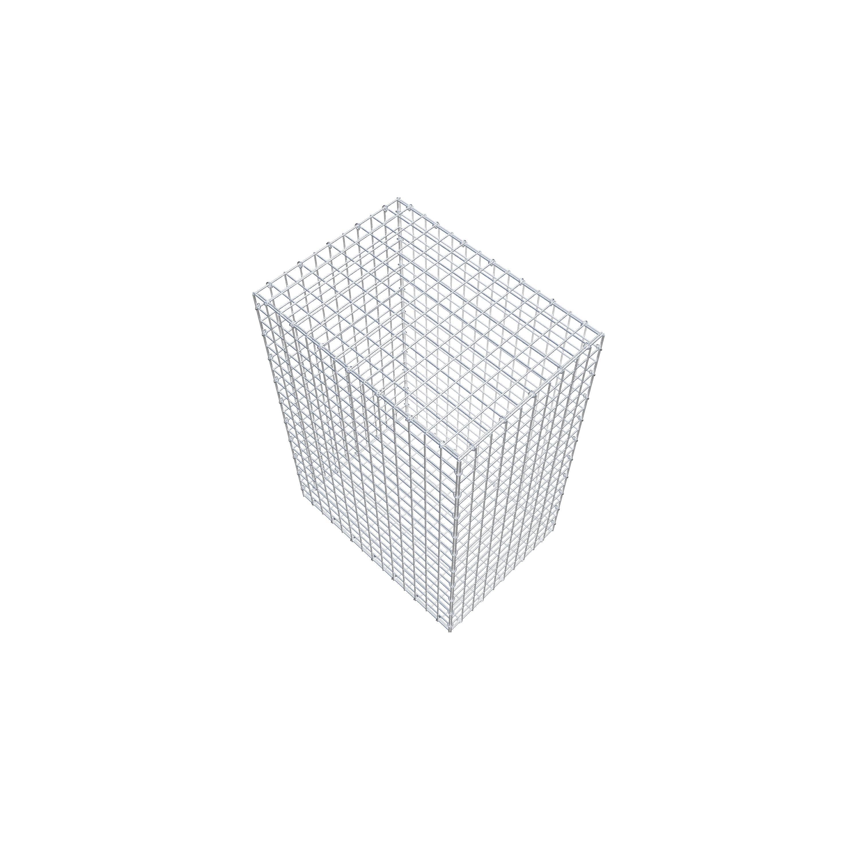 Gabião 100 cm x 70 cm x 50 cm (C x A x P), malhagem 5 cm x 5 cm, anel C