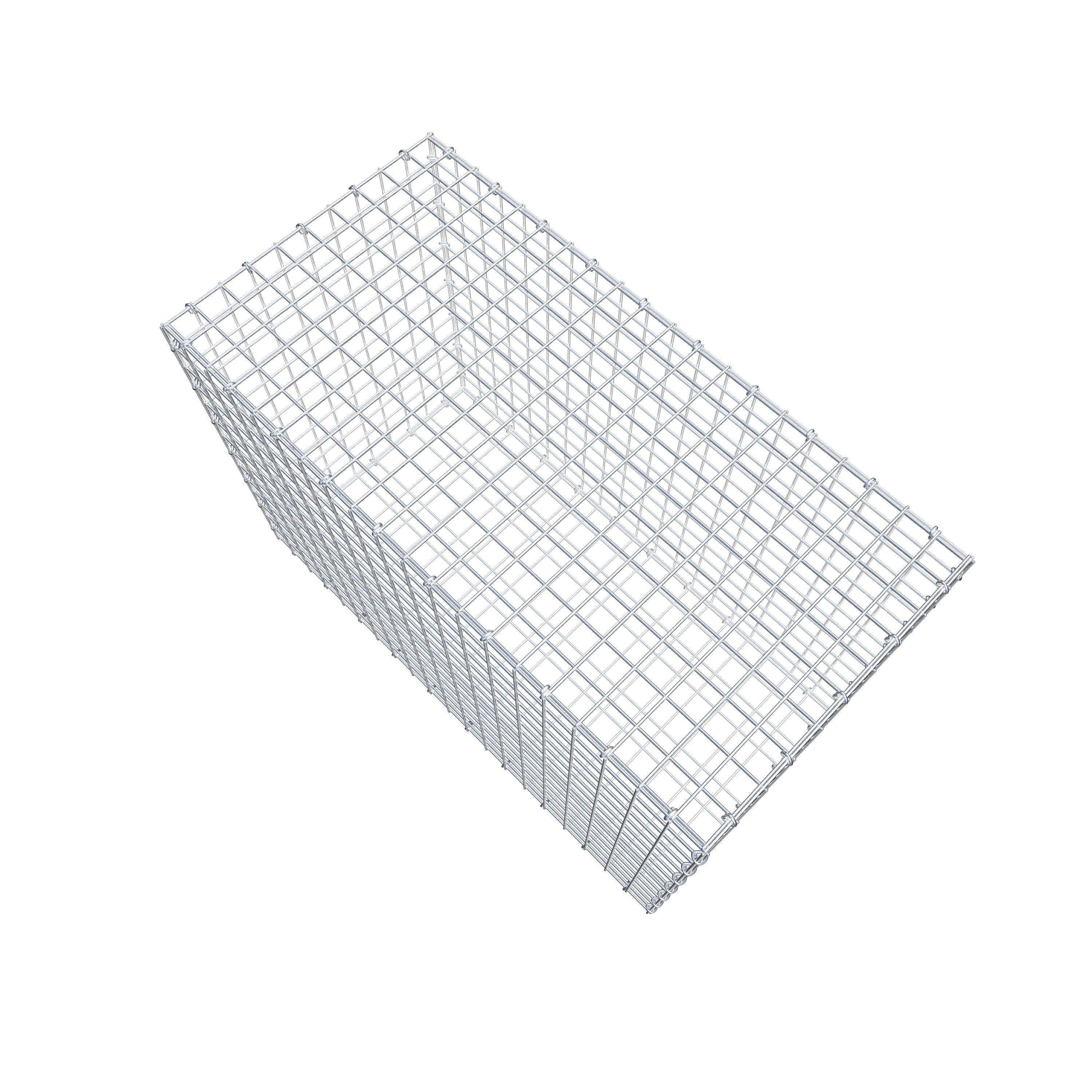 Gabião 100 cm x 70 cm x 50 cm (C x A x P), malhagem 5 cm x 5 cm, anel C