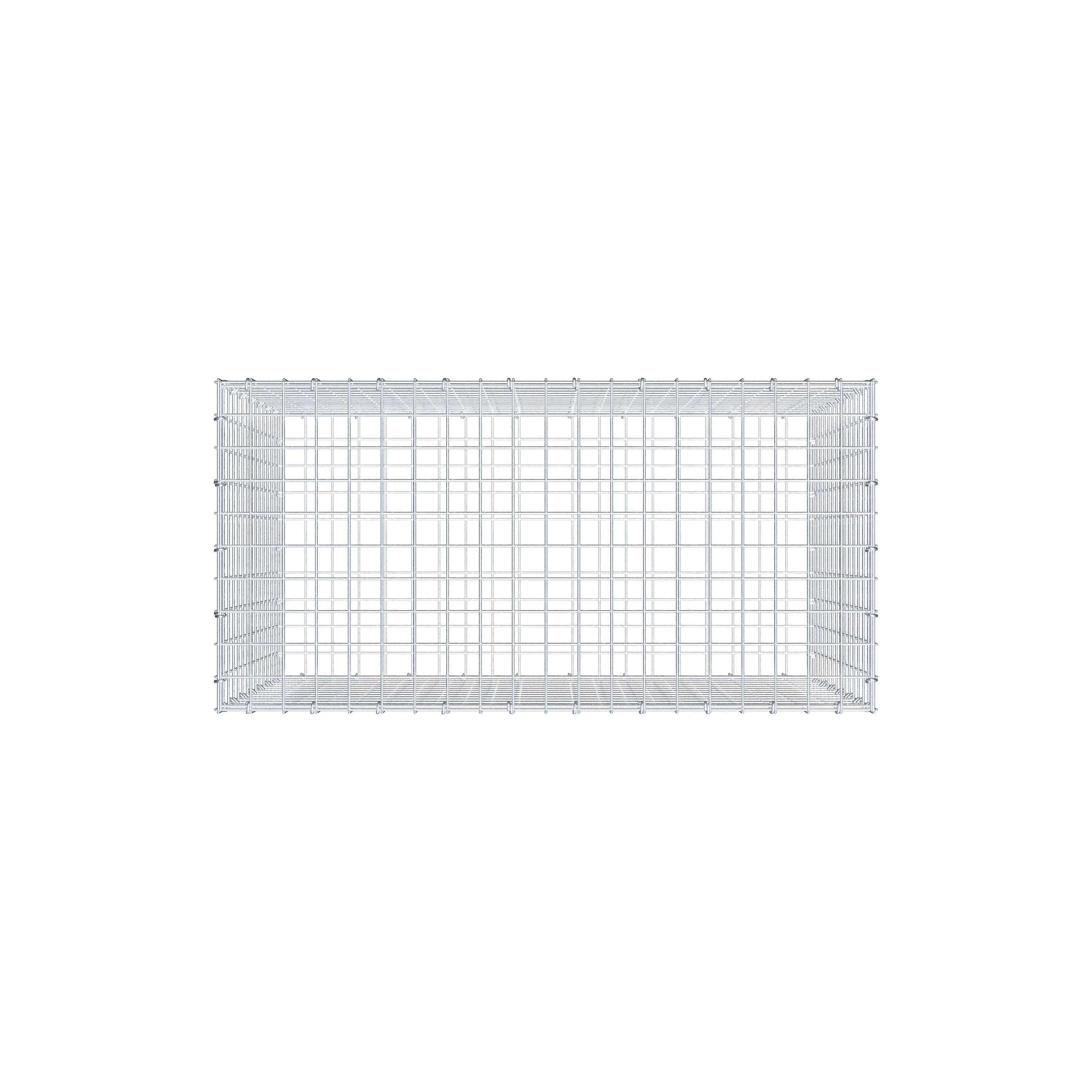 Gabião 100 cm x 70 cm x 50 cm (C x A x P), malhagem 5 cm x 5 cm, anel C
