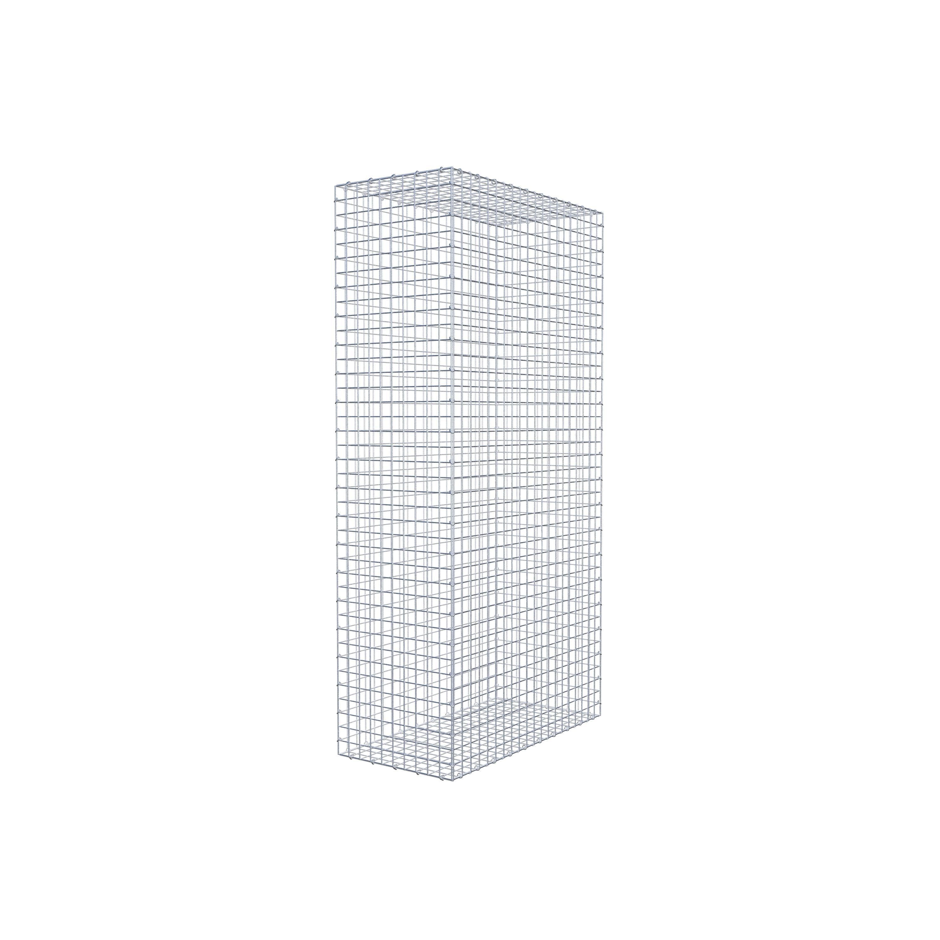 Gabião 200 cm x 100 cm x 50 cm (C x A x P), malhagem 5 cm x 5 cm, anel C