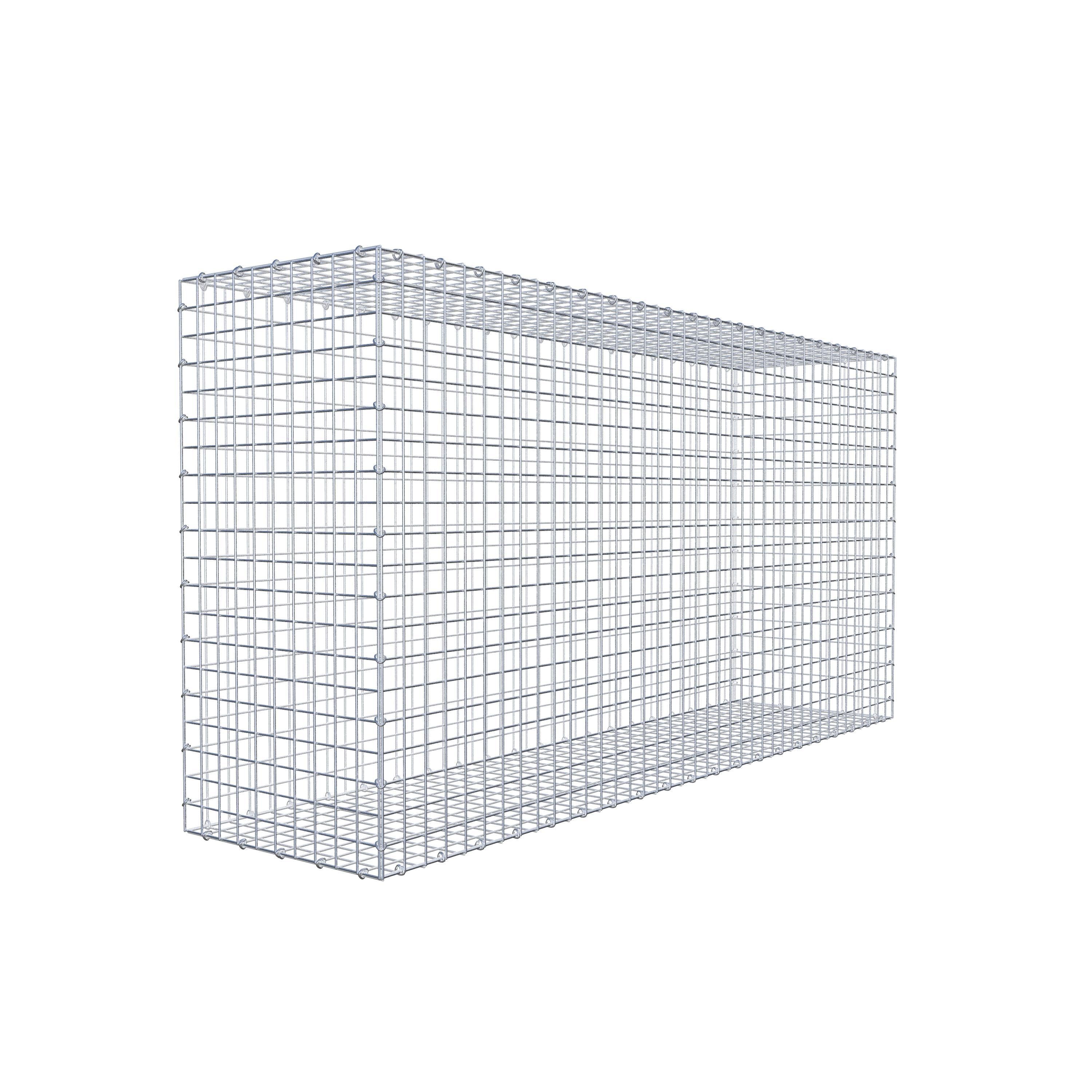 Gabião 200 cm x 100 cm x 50 cm (C x A x P), malhagem 5 cm x 5 cm, anel C