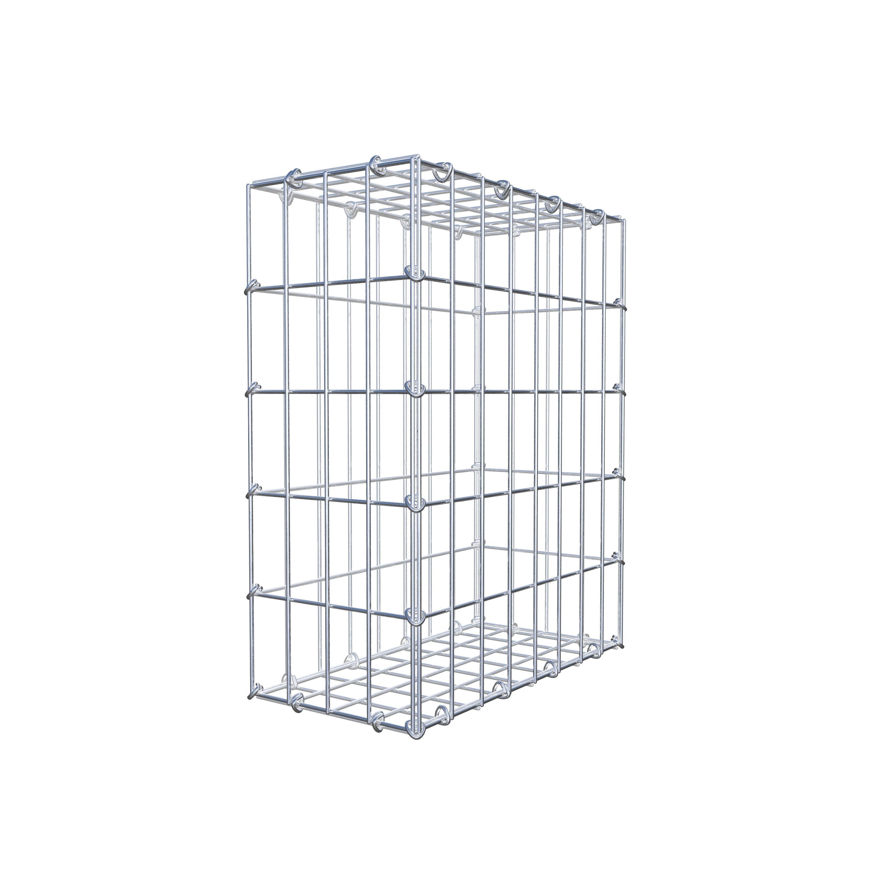 Gabion 50 cm x 40 cm x 20 cm (L x H x P), mailles 5 cm x 10 cm, anneau en C
