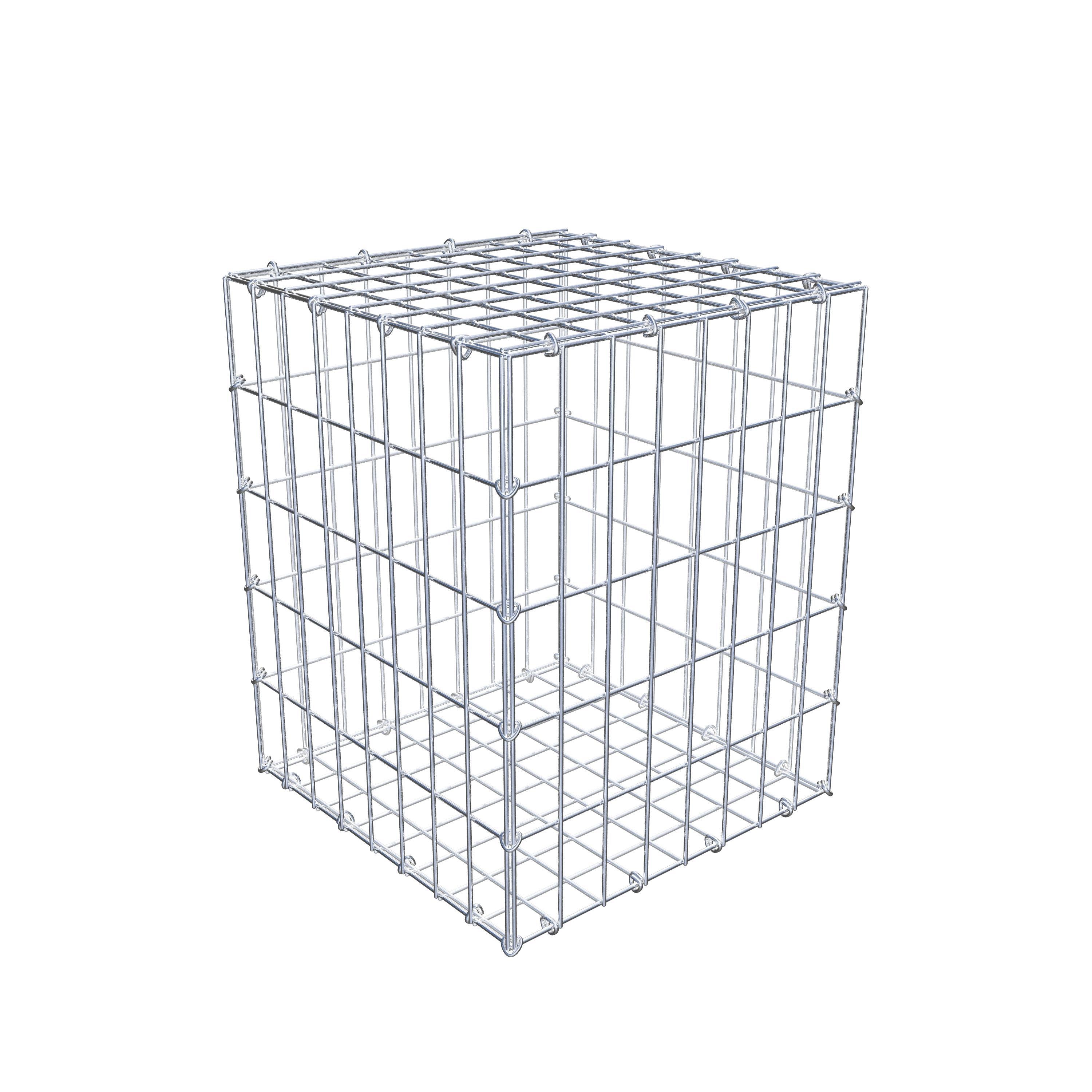 Gabbione 50 cm x 40 cm x 40 cm (L x H x P), maglia 5 cm x 10 cm, anello a C