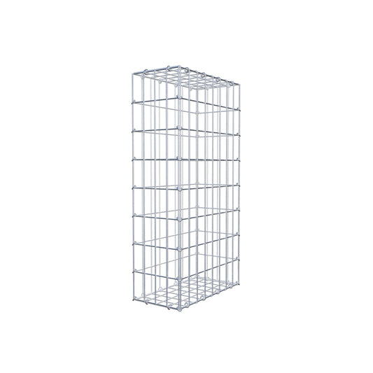 Gabion 80 cm x 40 cm x 20 cm (L x H x P), mailles 5 cm x 10 cm, anneau en C