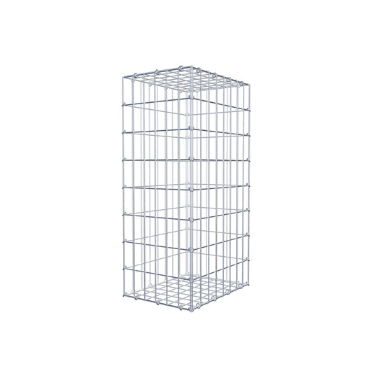 Gabion 80 cm x 40 cm x 30 cm (L x H x P), mailles 5 cm x 10 cm, anneau en C