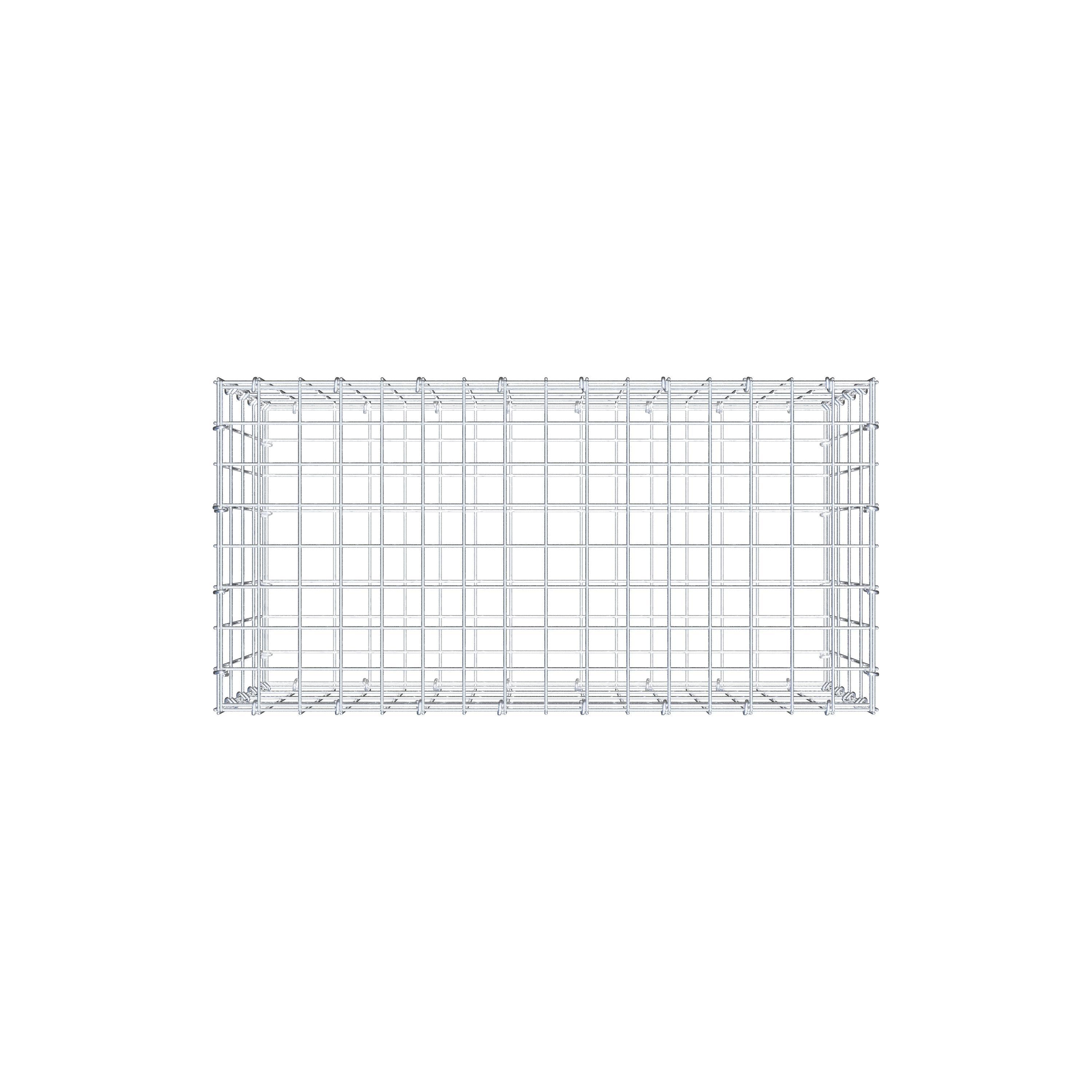 Gabbione 80 cm x 40 cm x 40 cm (L x H x P), maglia 5 cm x 10 cm, anello a C